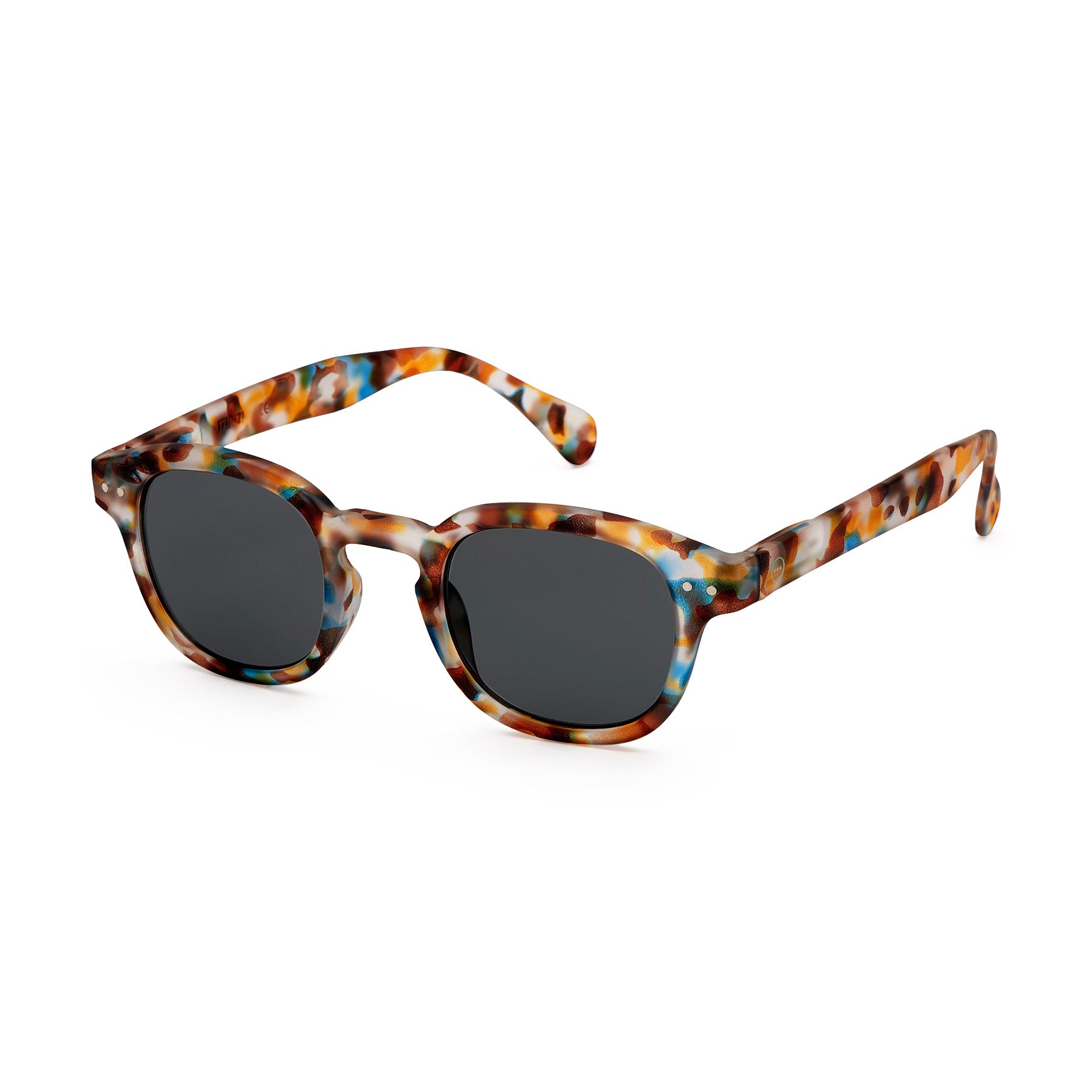 IZIPIZI Retro Square Sunglasses - Blue Tortoise Unisex Readers