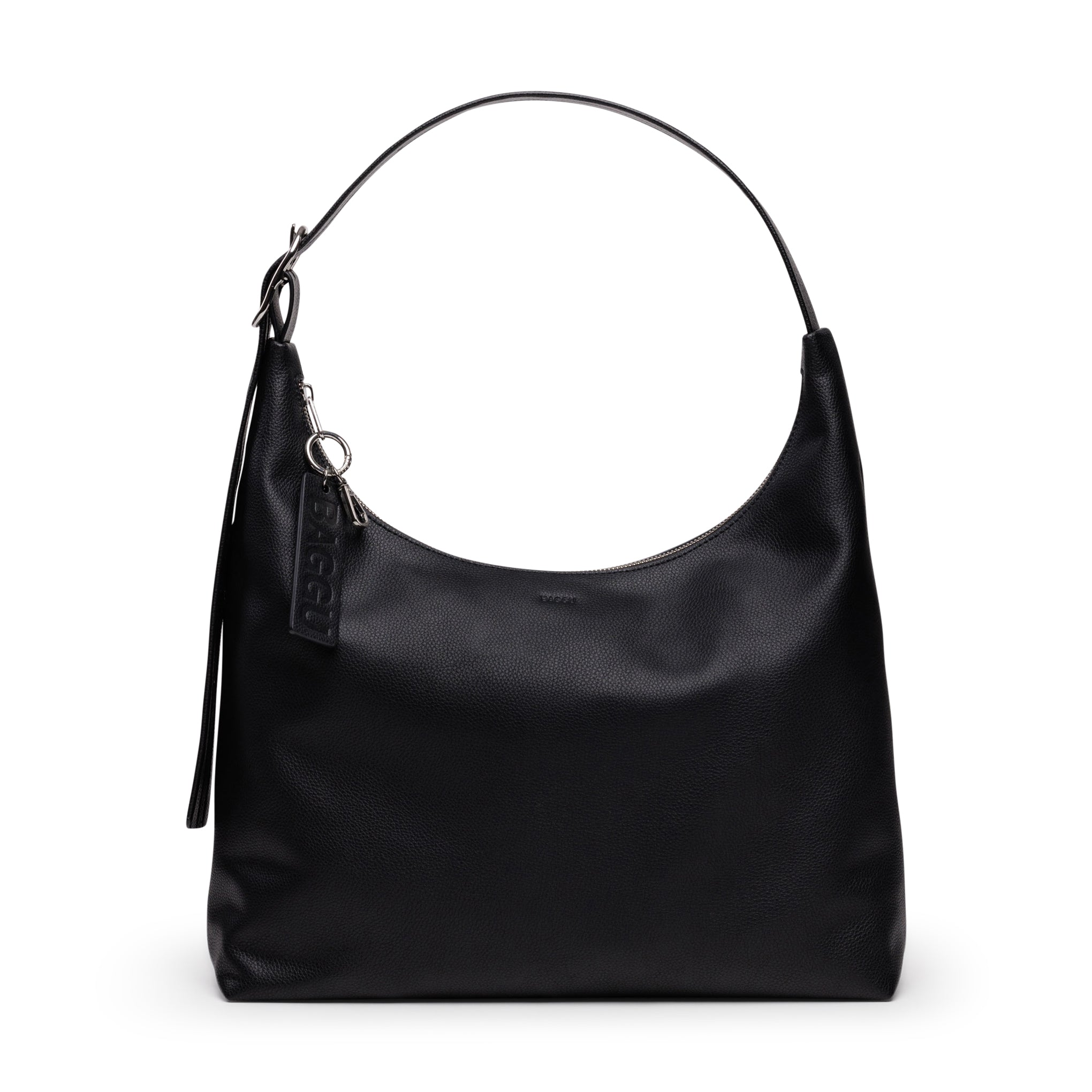 Baggu Recycled Leather Crossbody Bag - Black Eco-Friendly Purse