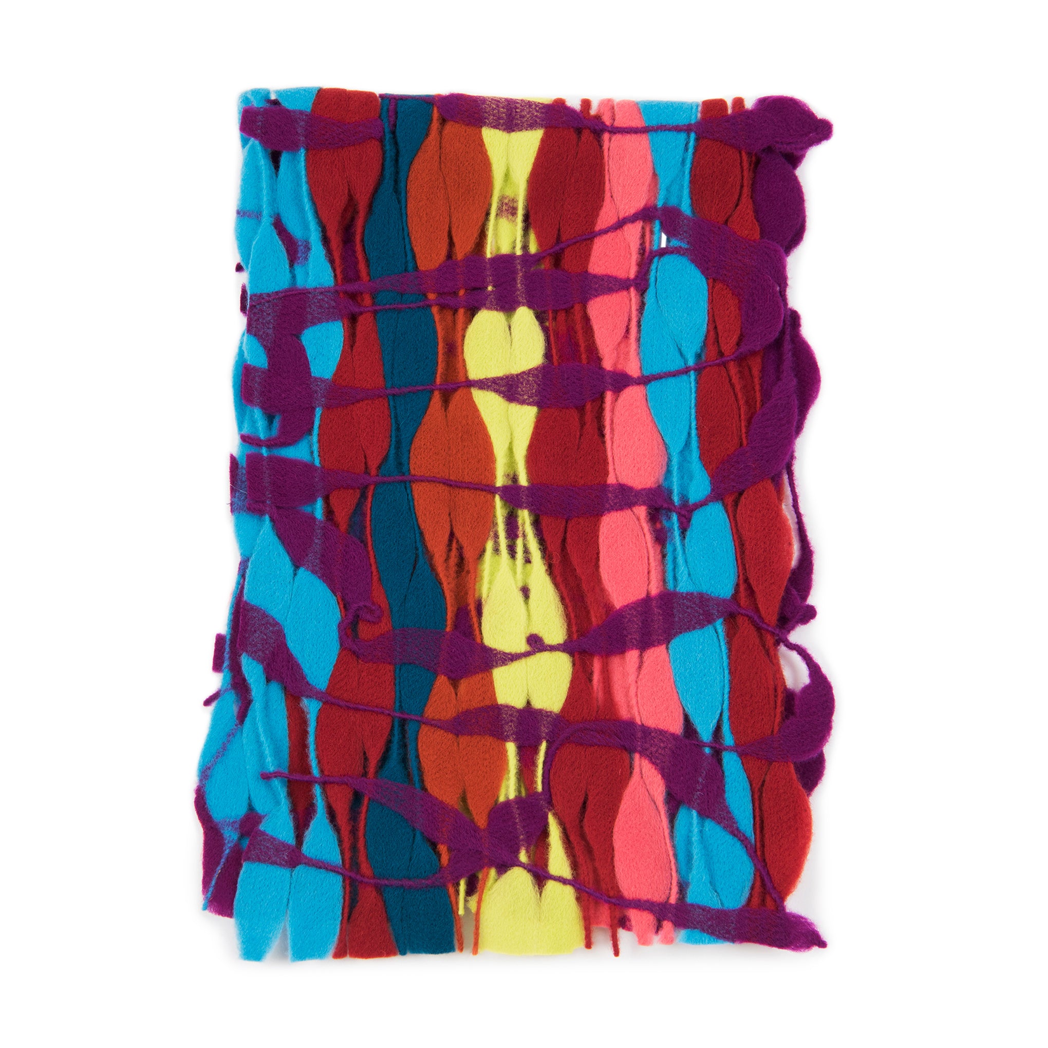 Nuno Felted Wool Scarf - Open-Weave Design, Warm & Unique