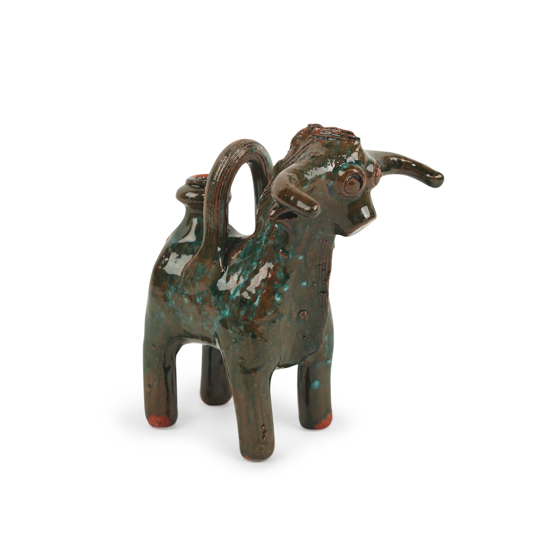 Handcrafted Portuguese Ceramic Animal Figurine by A Vida Portuguesa - Green