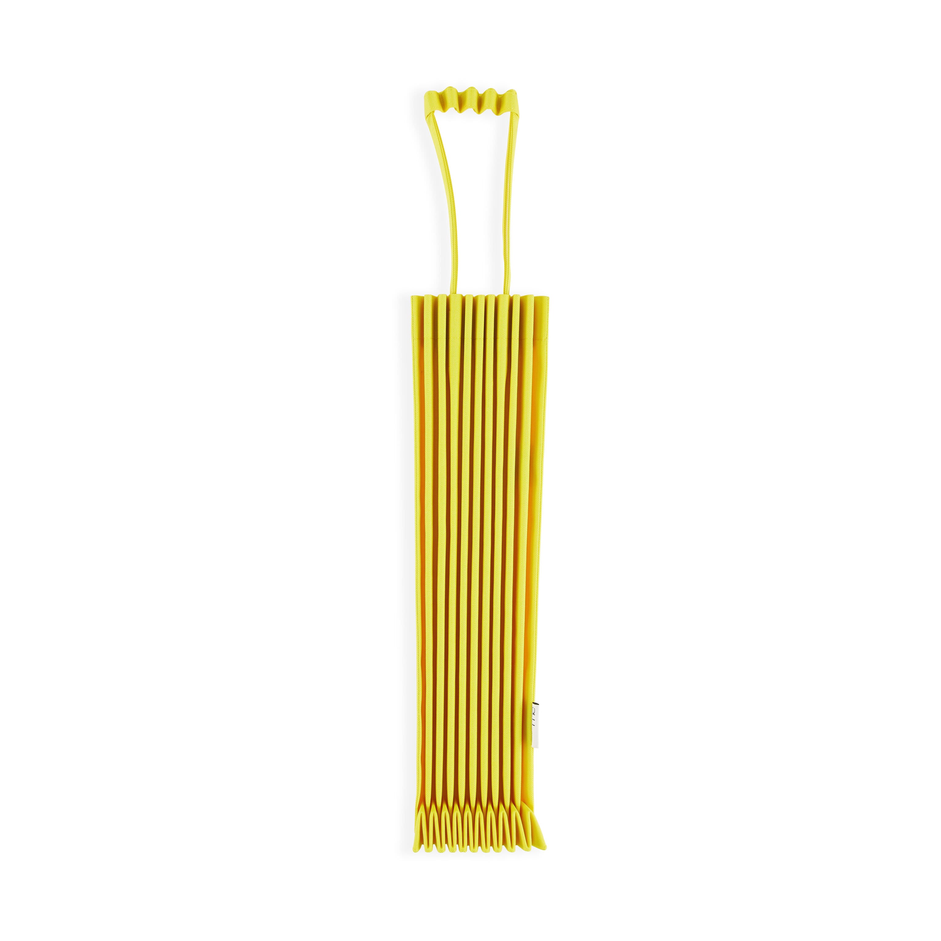 ISSEY MIYAKE Recycled Polyester Pleated Tote Bag - Lime Yellow
