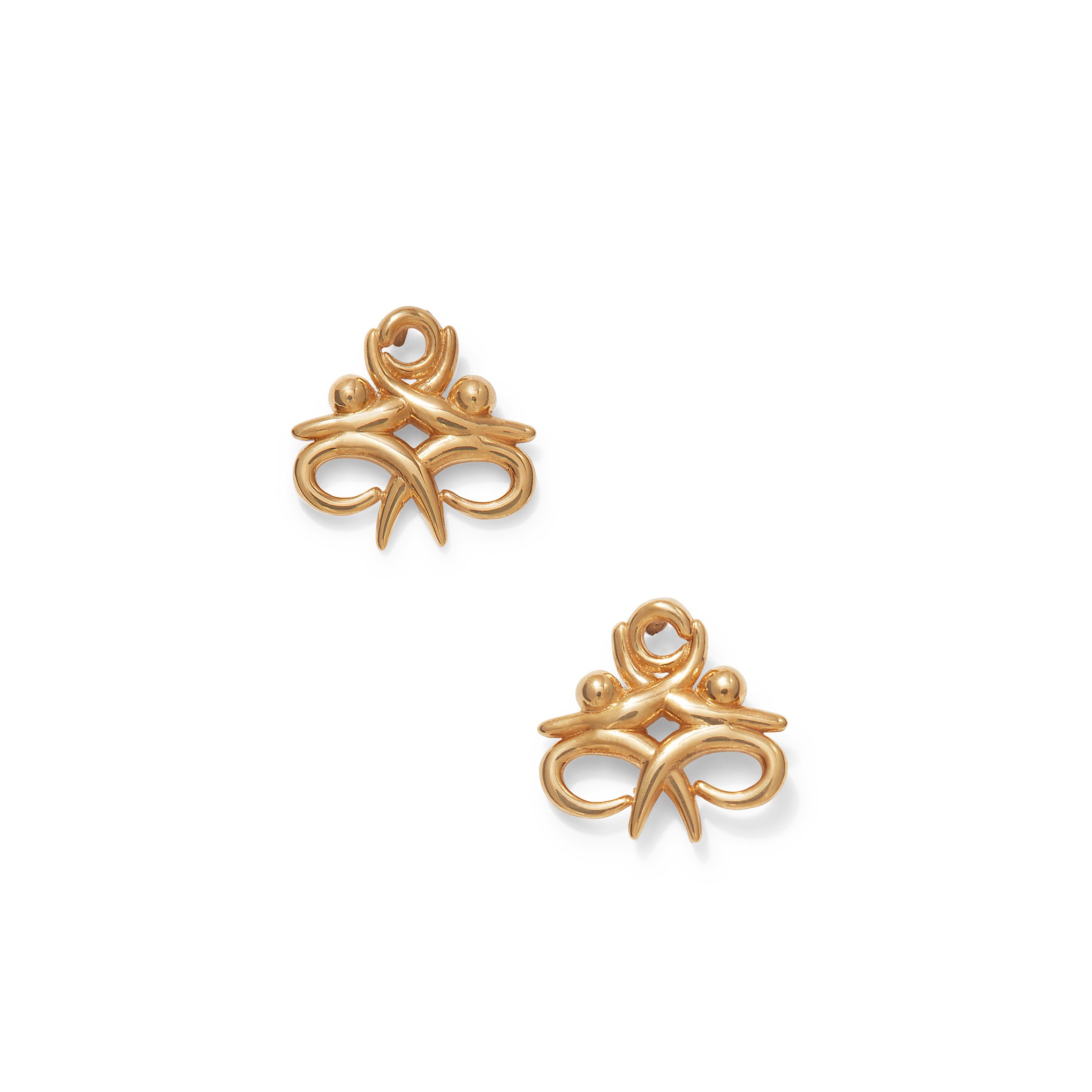 Khiry Gold Vermeil Moving Together Stud Earrings - Afrofuturism Design