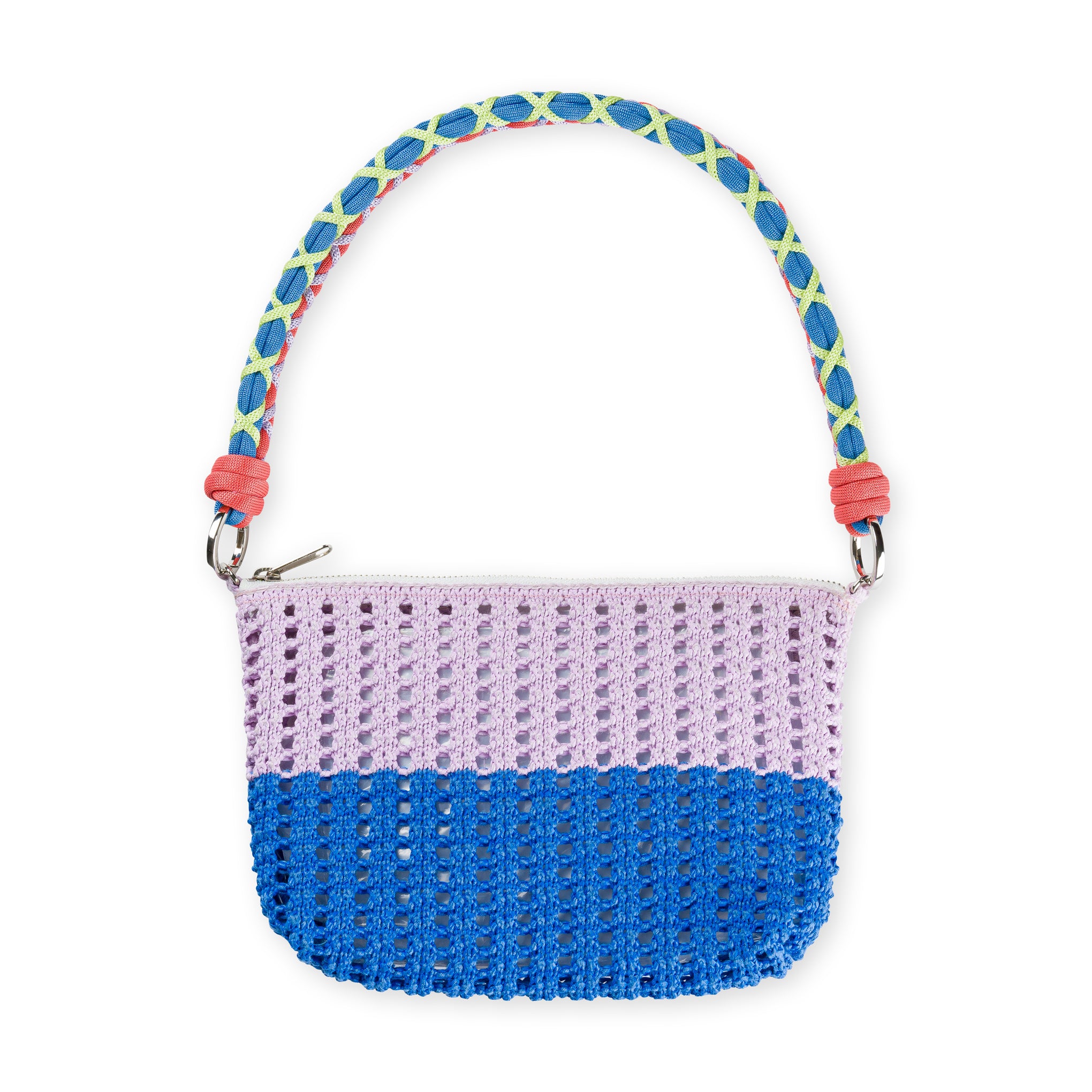 Verloop Striped Raffia Zip Tote Bag - Eco-Friendly Handwoven