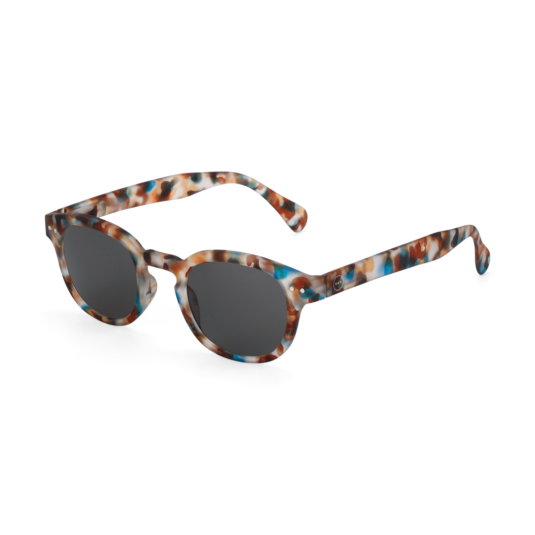 IZIPIZI Retro Square Sunglasses with UV Protection - Black