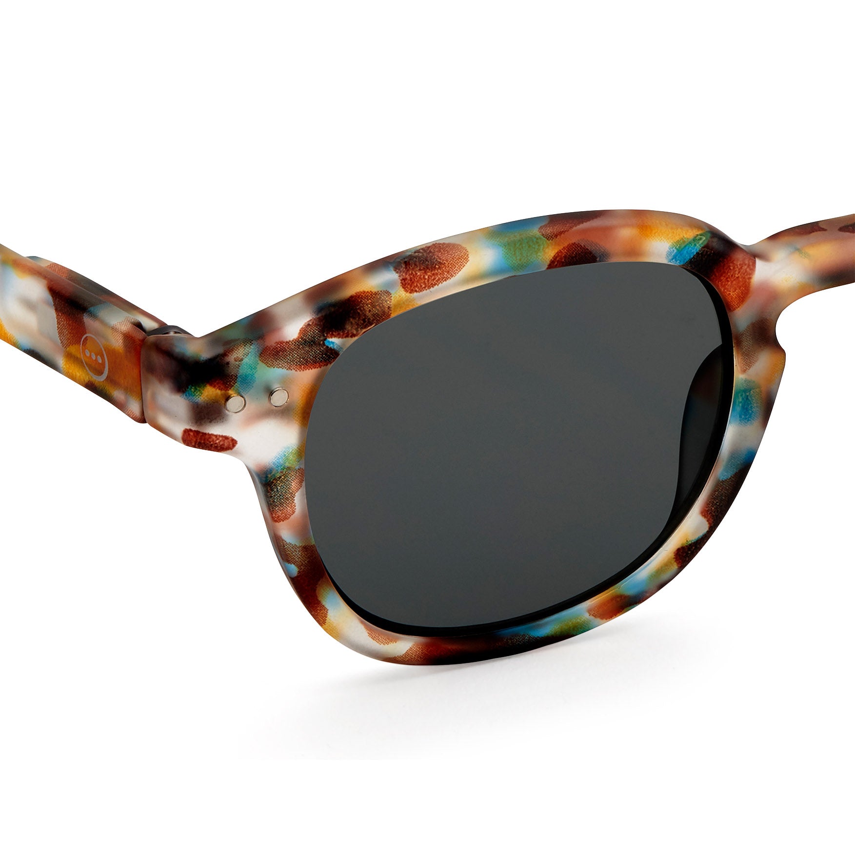 IZIPIZI Retro Square Sunglasses with UV Protection - Black