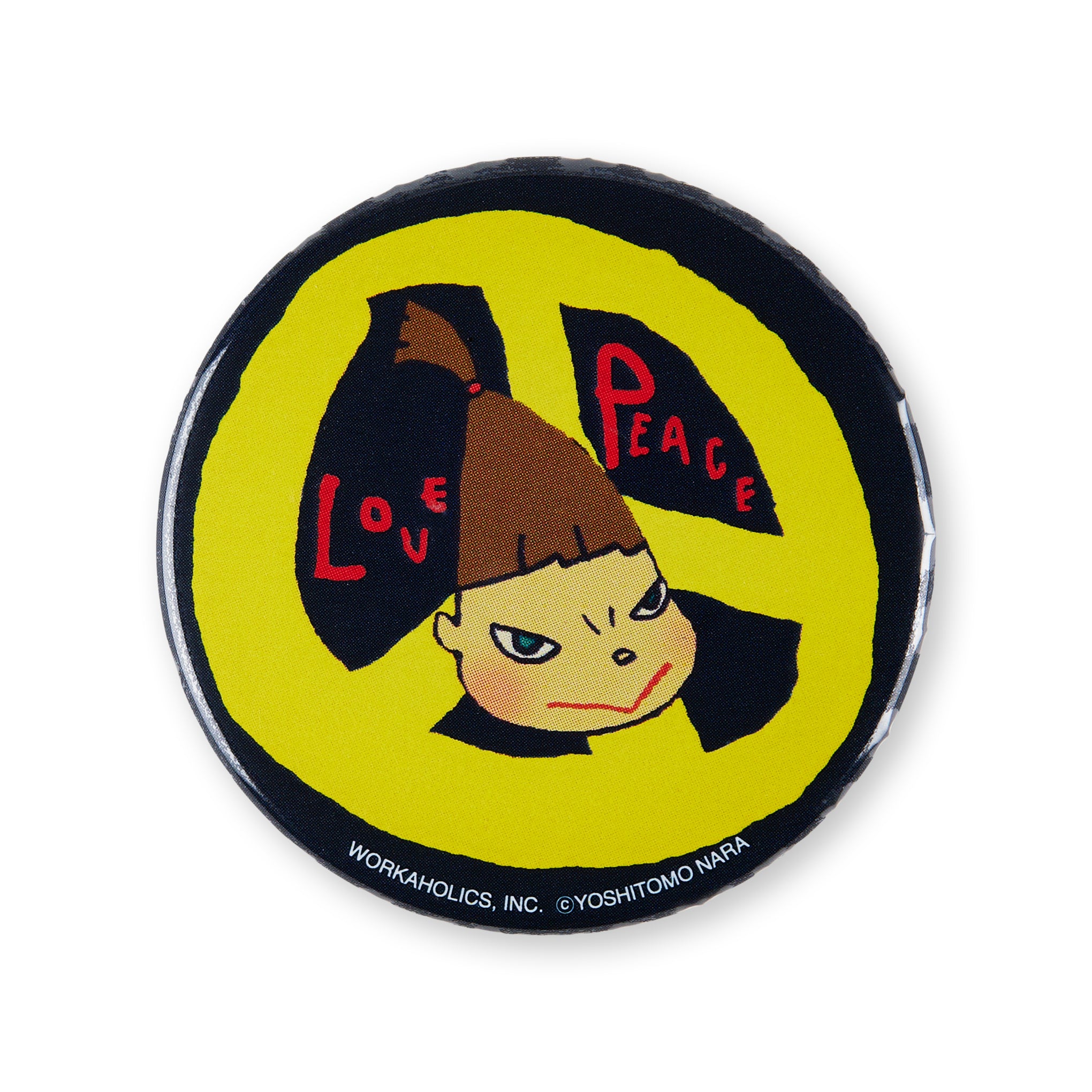 Yoshitomo Nara Love Peace Enamel Pin Badge