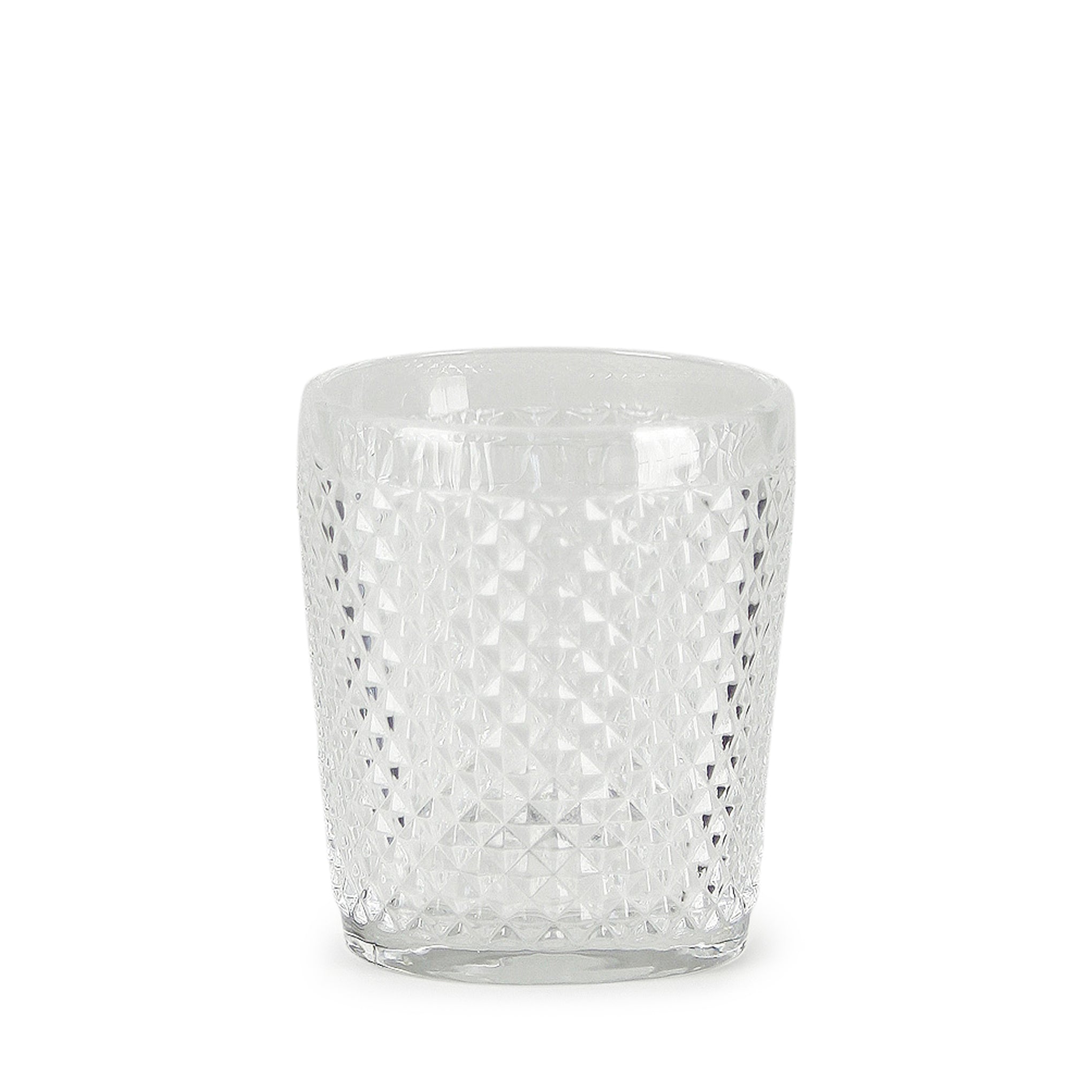 Handcrafted Portuguese Bicos Glass - Textured Diamond Pattern - A Vida Portuguesa