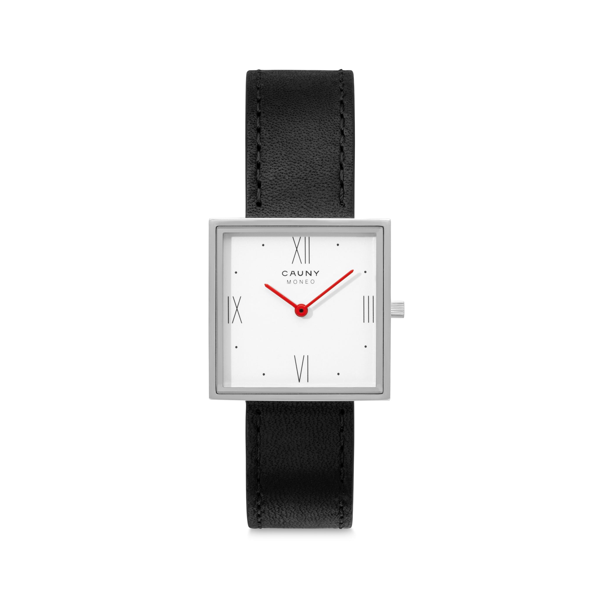 Cauny Moneo Prado Square Watch | Minimalist Design | Italian Leather Strap