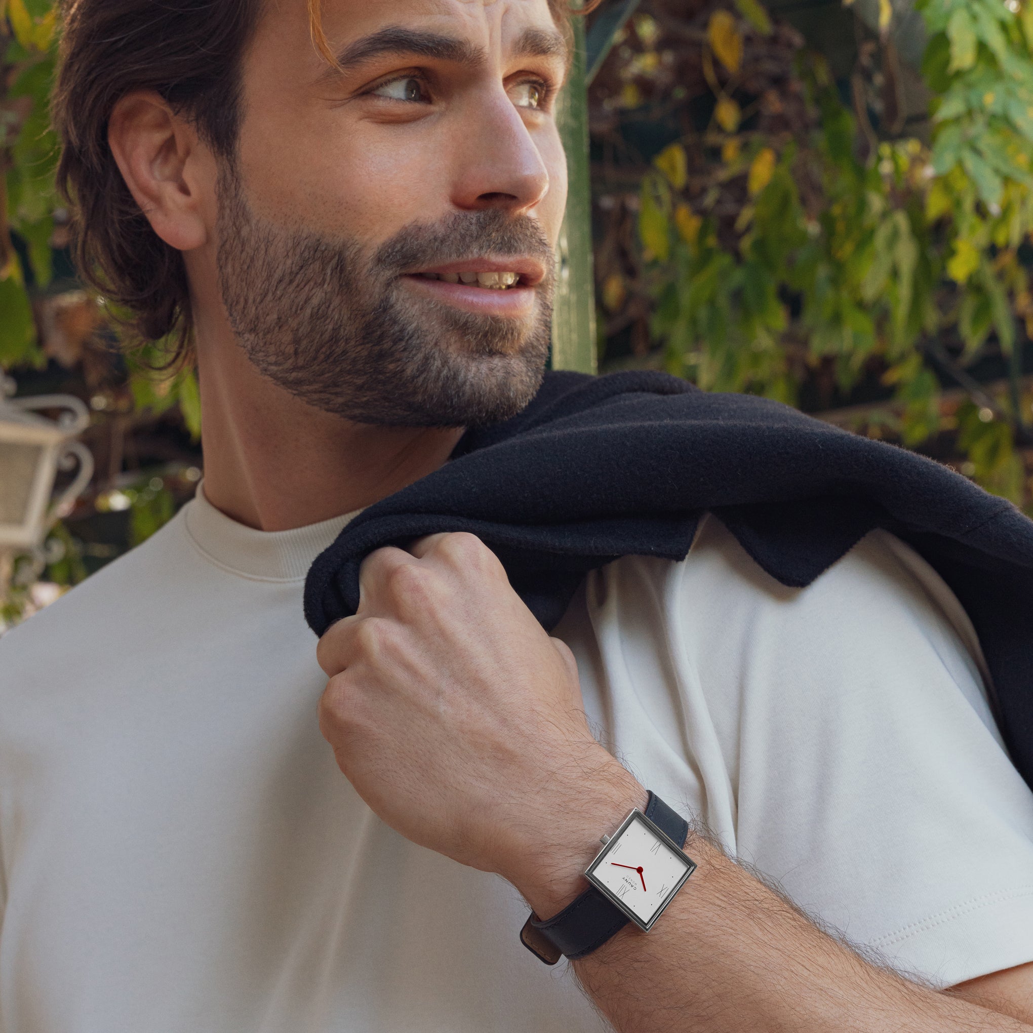 Cauny Moneo Prado Square Watch | Minimalist Design | Italian Leather Strap