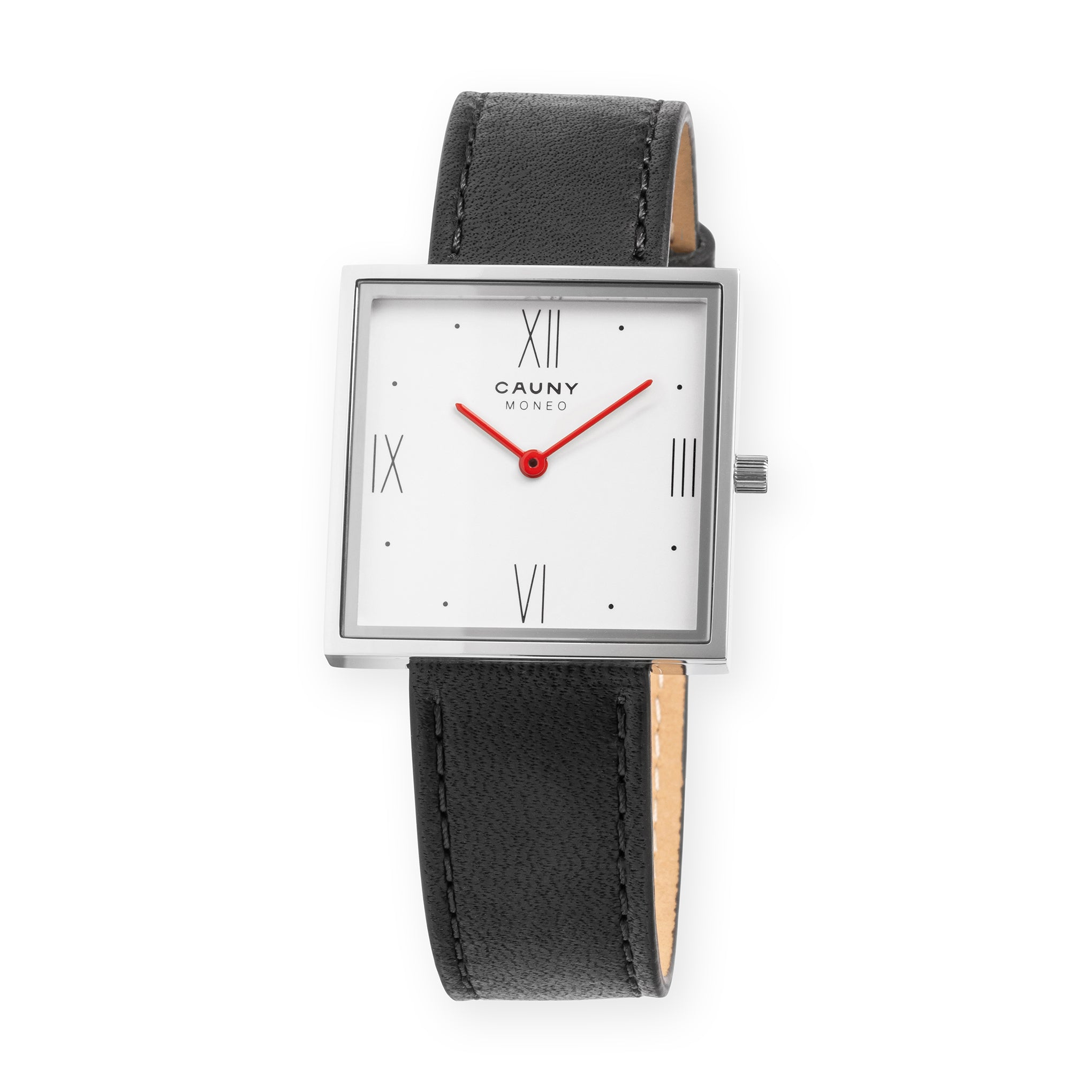 Cauny Moneo Prado Square Watch | Minimalist Design | Italian Leather Strap