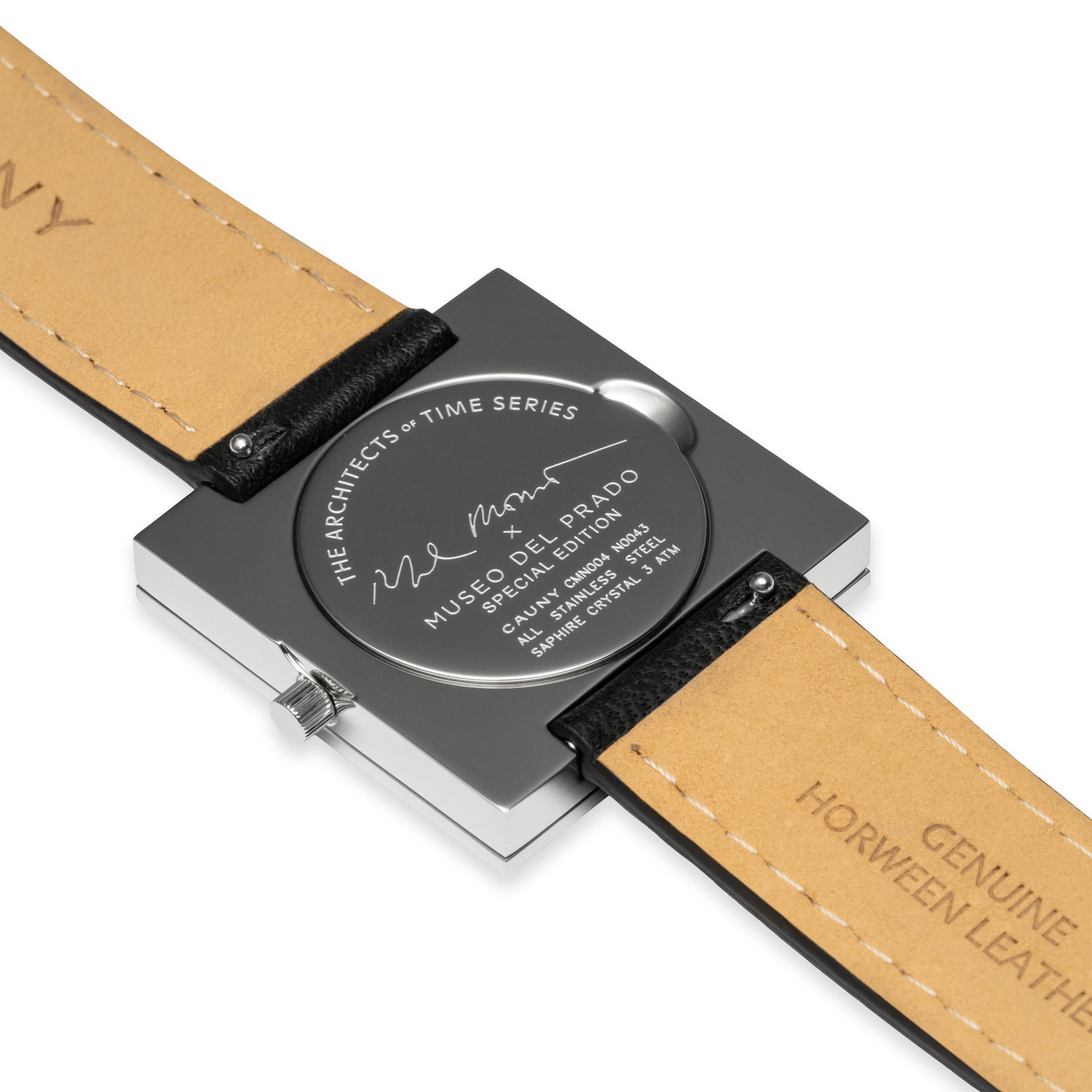 Cauny Moneo Prado Square Watch | Minimalist Design | Italian Leather Strap