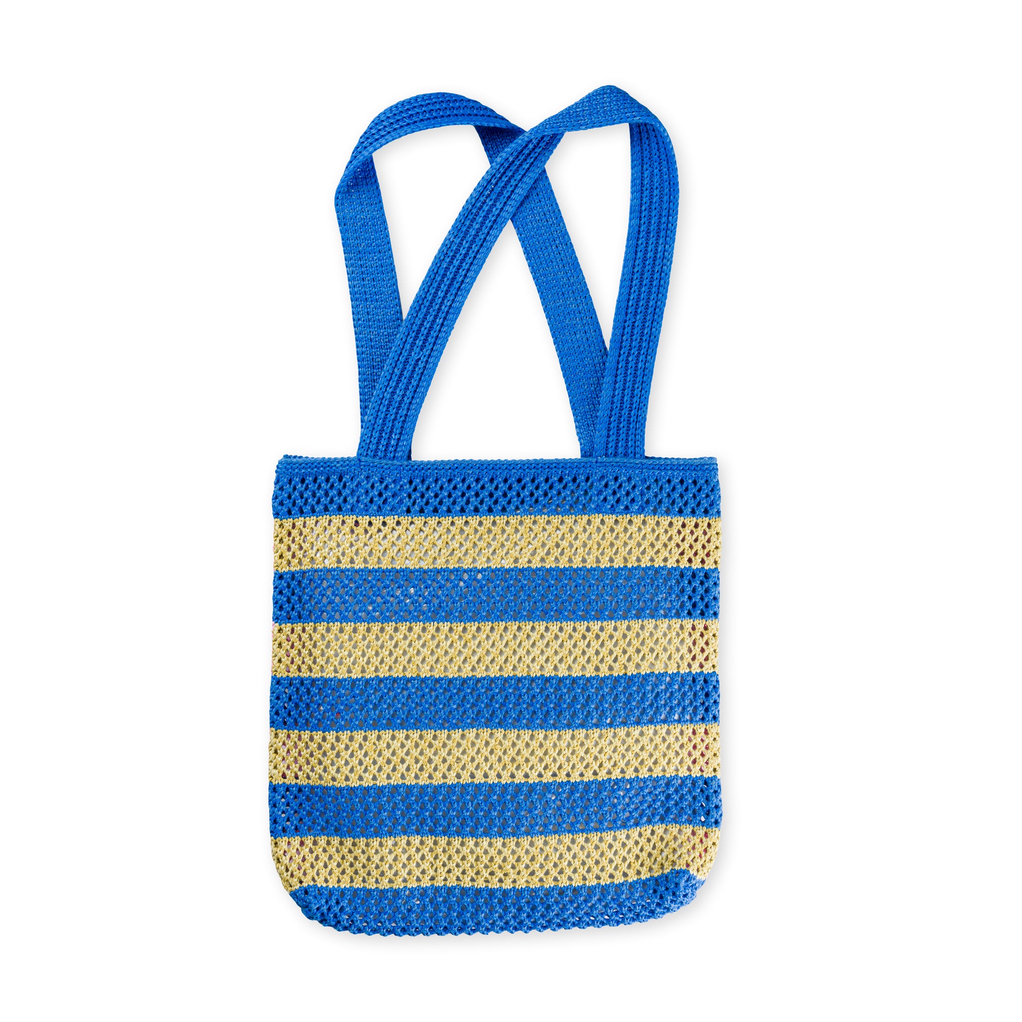 Verloop Striped Raffia Tote Bag for Beach & Daily Use