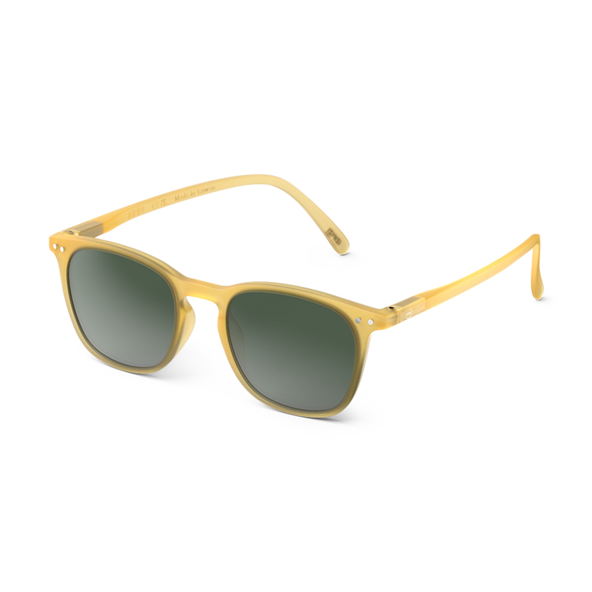 IZIPIZI Trapeze Sunglasses - Yellow Honey Square Frames