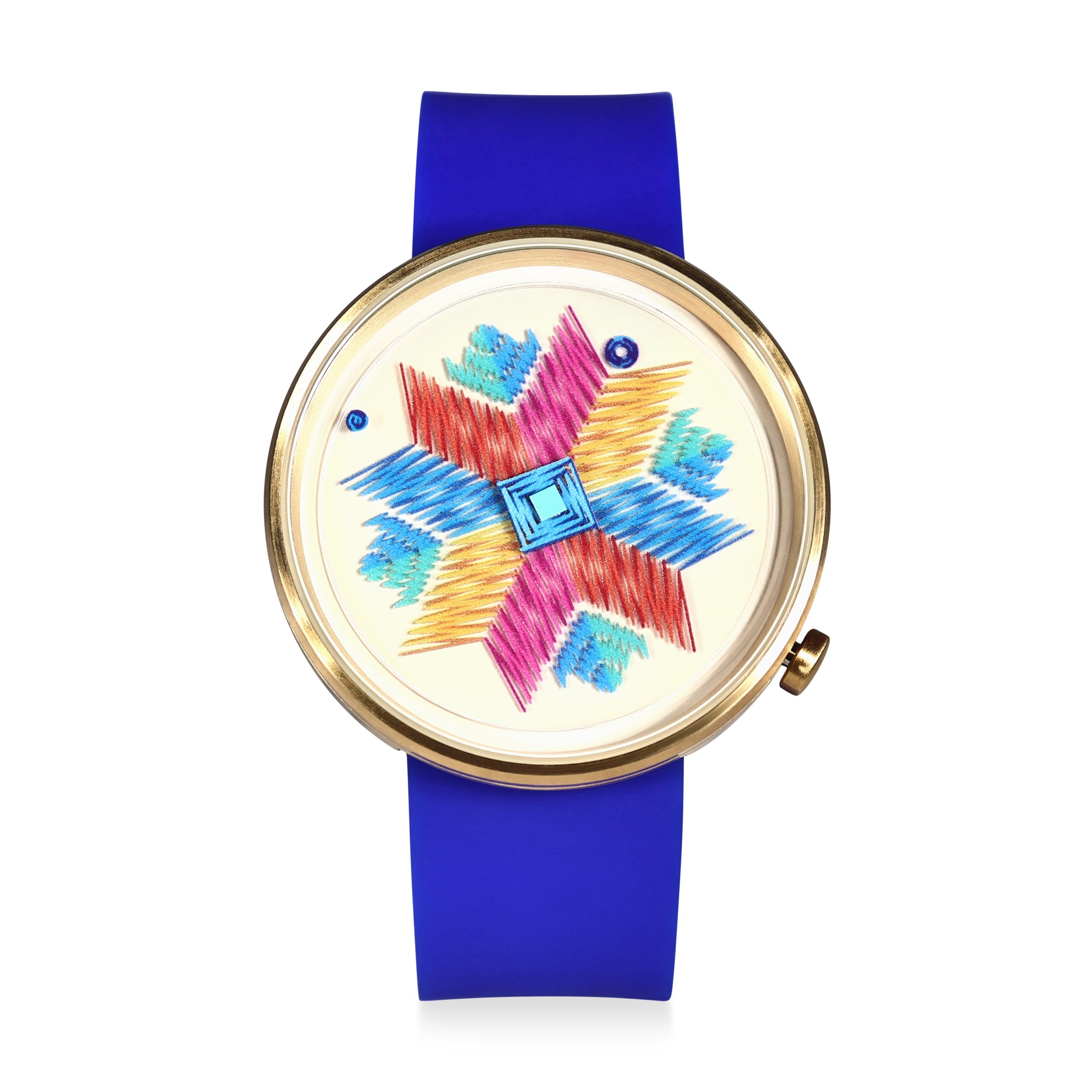 Jag Nagra Phulkari Embroidery Watch – Punjabi Folk Art Design