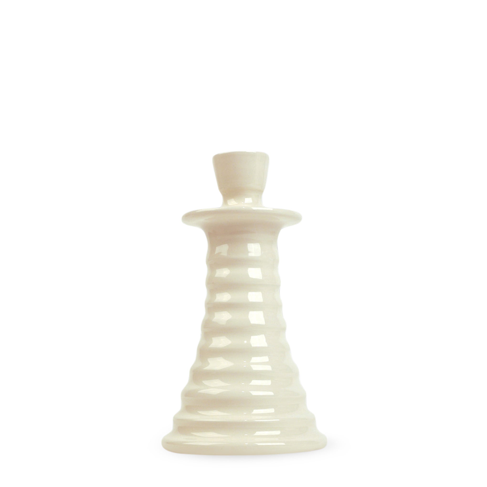 Handcrafted Portuguese Ceramic Candle Holder by A Vida Portuguesa - White