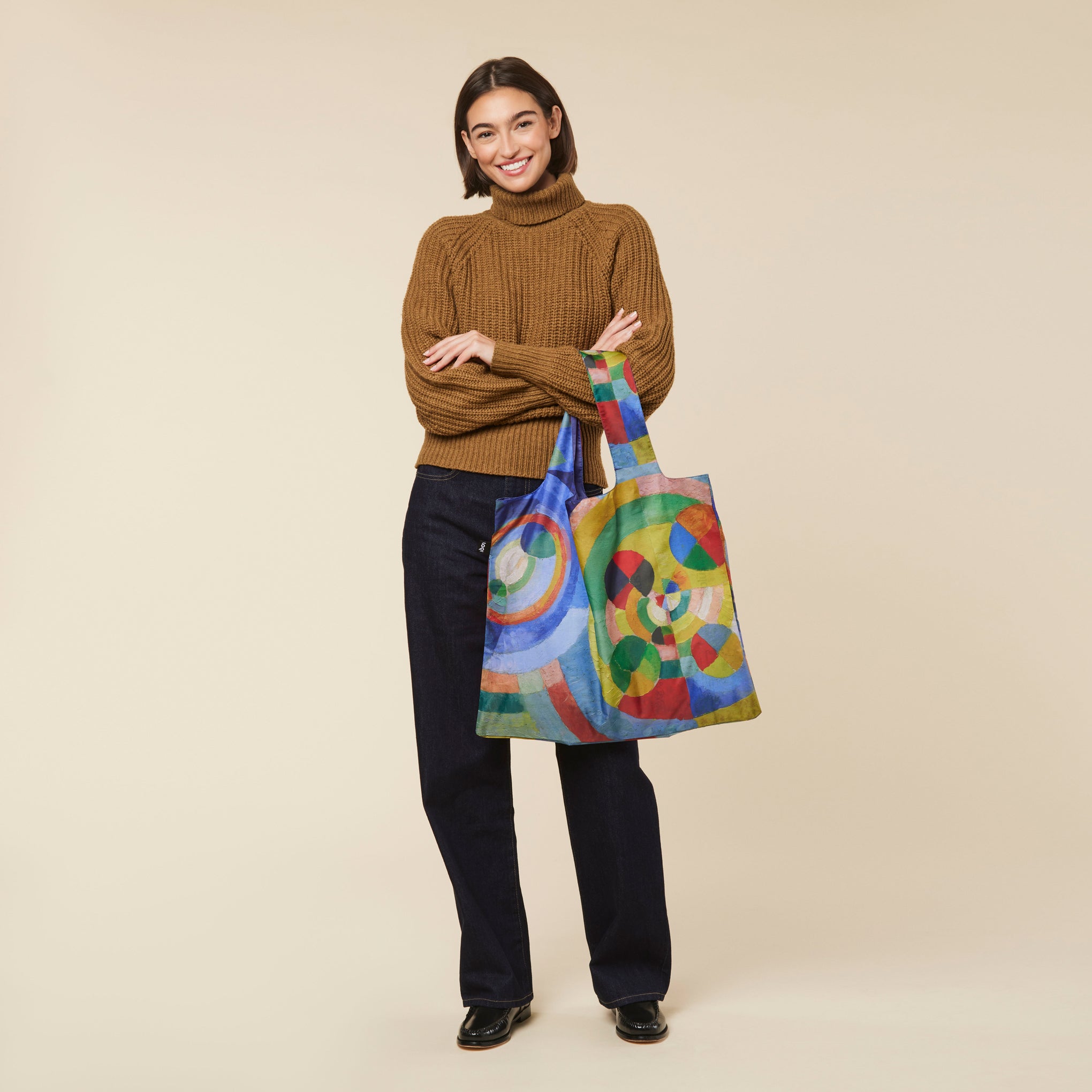 Loqi Recycled Polyester Artist Tote Bag with Robert Delaunay Art