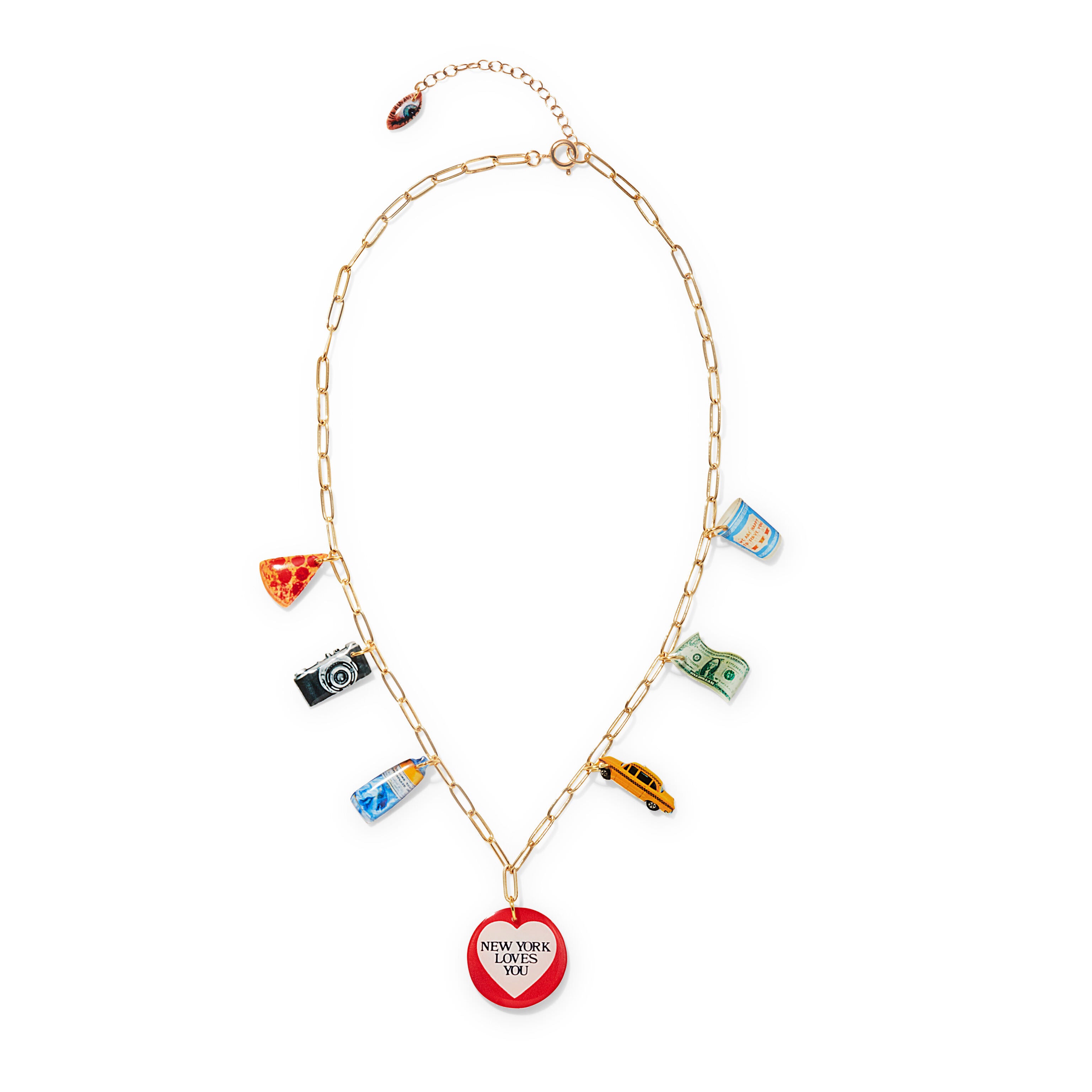 Haricot Vert NYC Charm Necklace – Handcrafted Brooklyn Jewelry