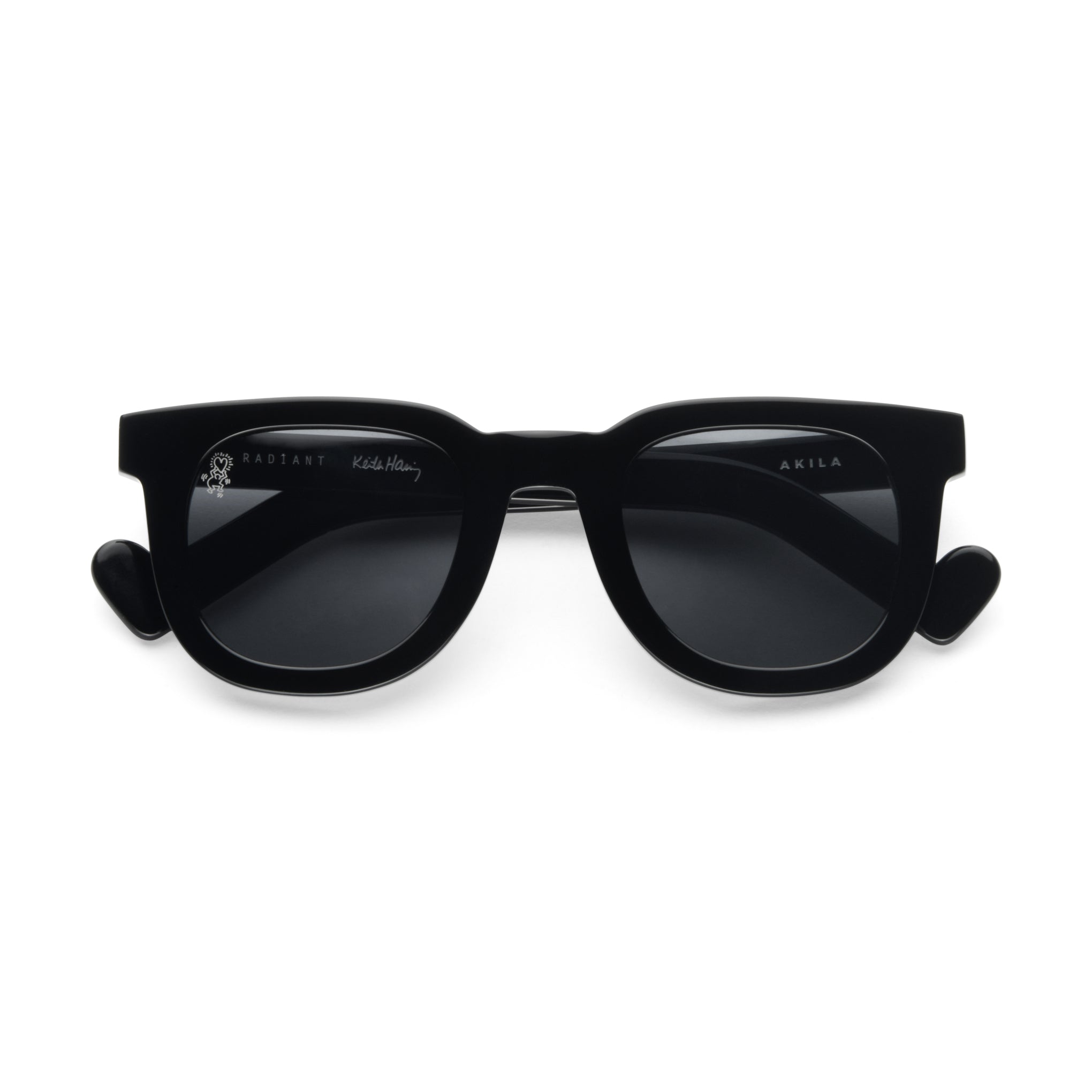 Keith Haring Art Sunglasses - Black Eco-Friendly Acetate Frame