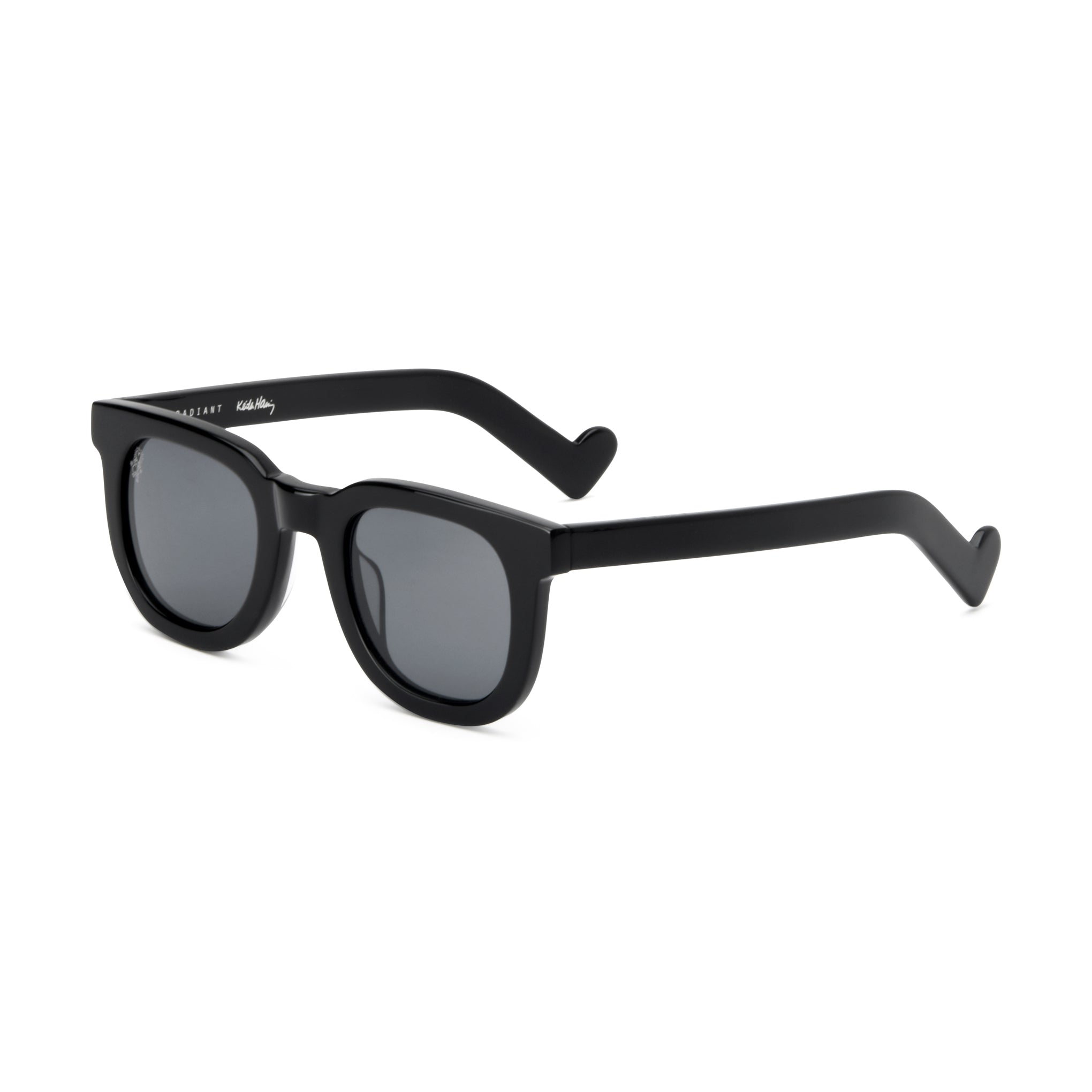 Keith Haring Art Sunglasses - Black Eco-Friendly Acetate Frame