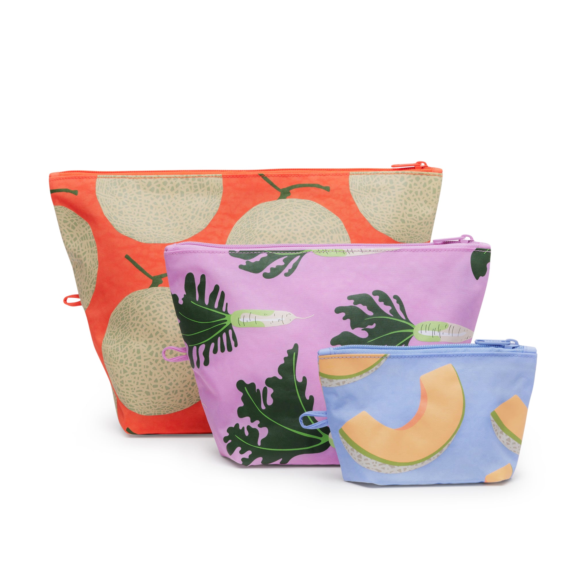 Baggu Recycled Nylon Pouch Set - 3 Sizes, Eco-Friendly Storage