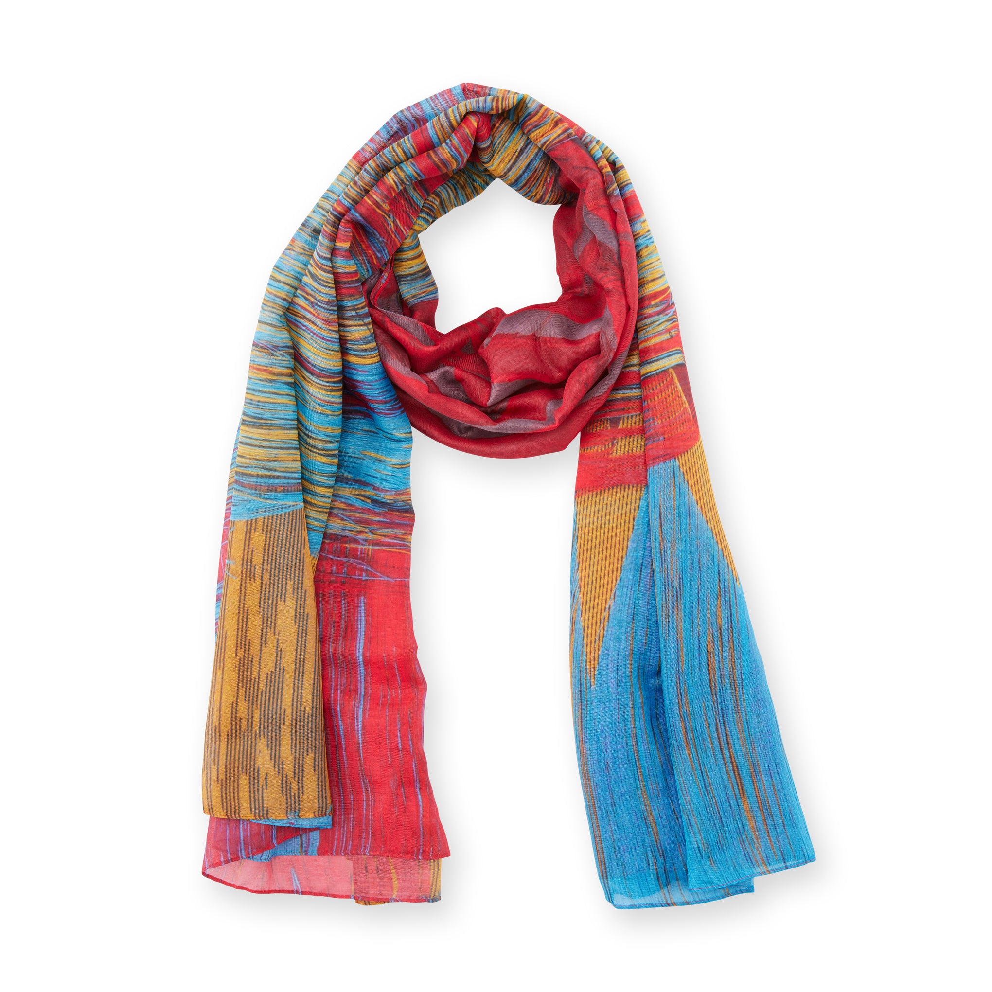 Liz Collins Heartbeat Textile Scarf – Art-Inspired Fashion Accessory