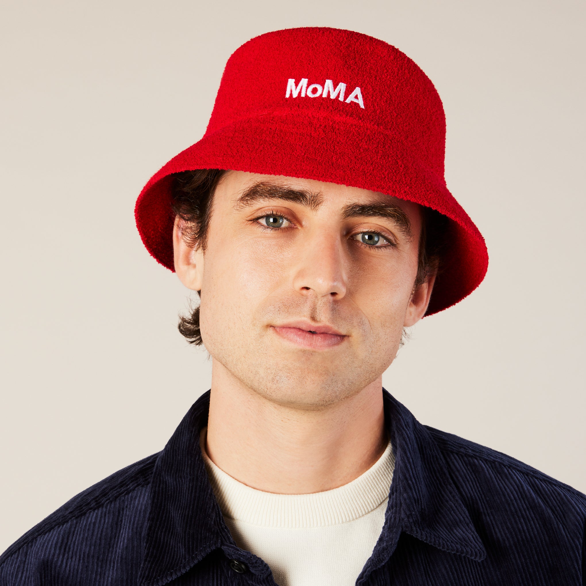 Kangol MoMA Logo Bucket Hat - Red Casual Style