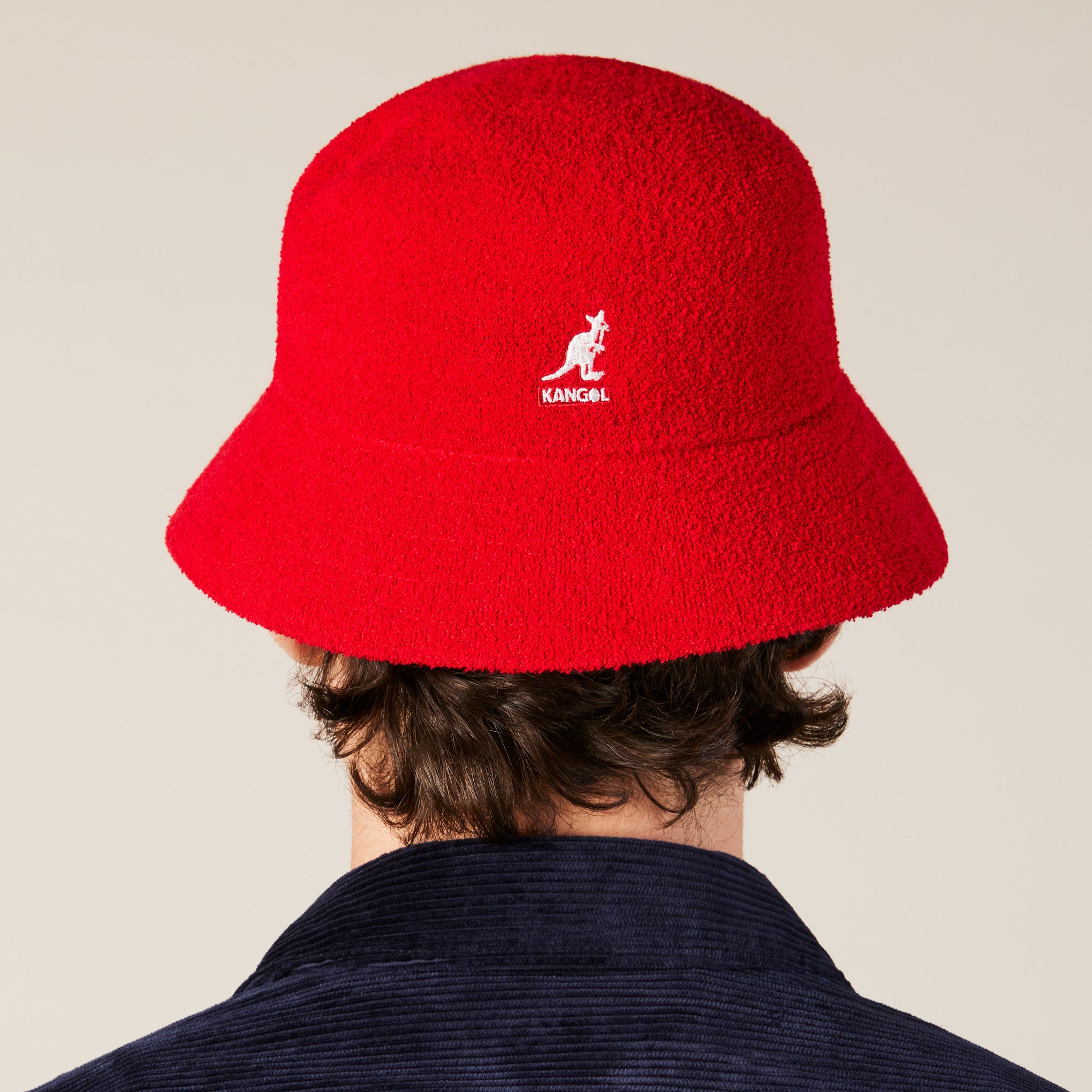 Kangol MoMA Logo Bucket Hat - Red Casual Style