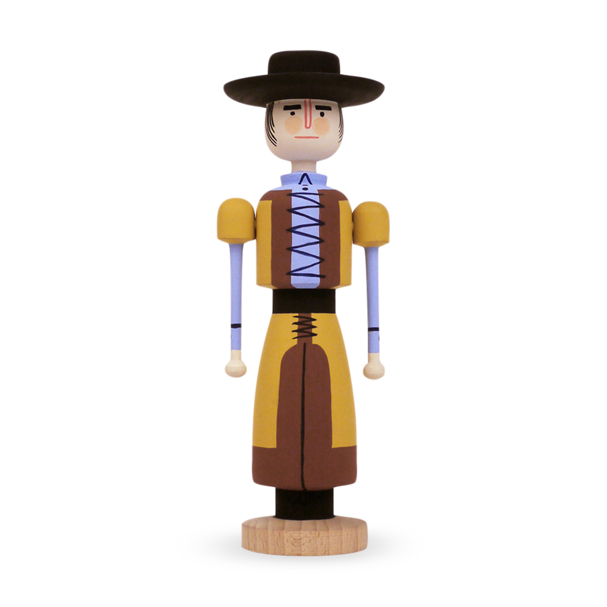Hand-Painted TOM Wooden Figure - Alentejo Folk Art Doll