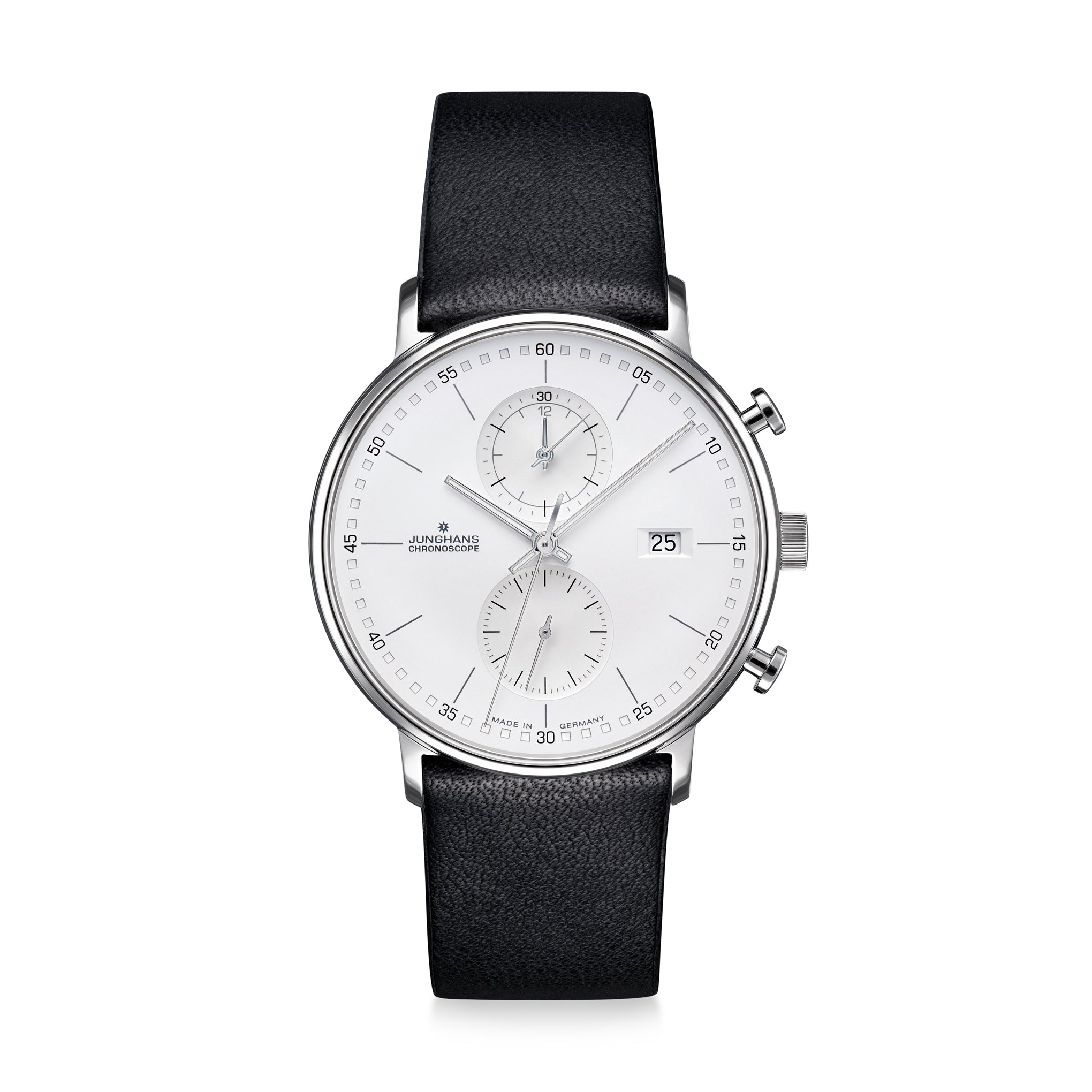 Junghans Form C Chronoscope Quartz Watch - 40mm Stainless Steel