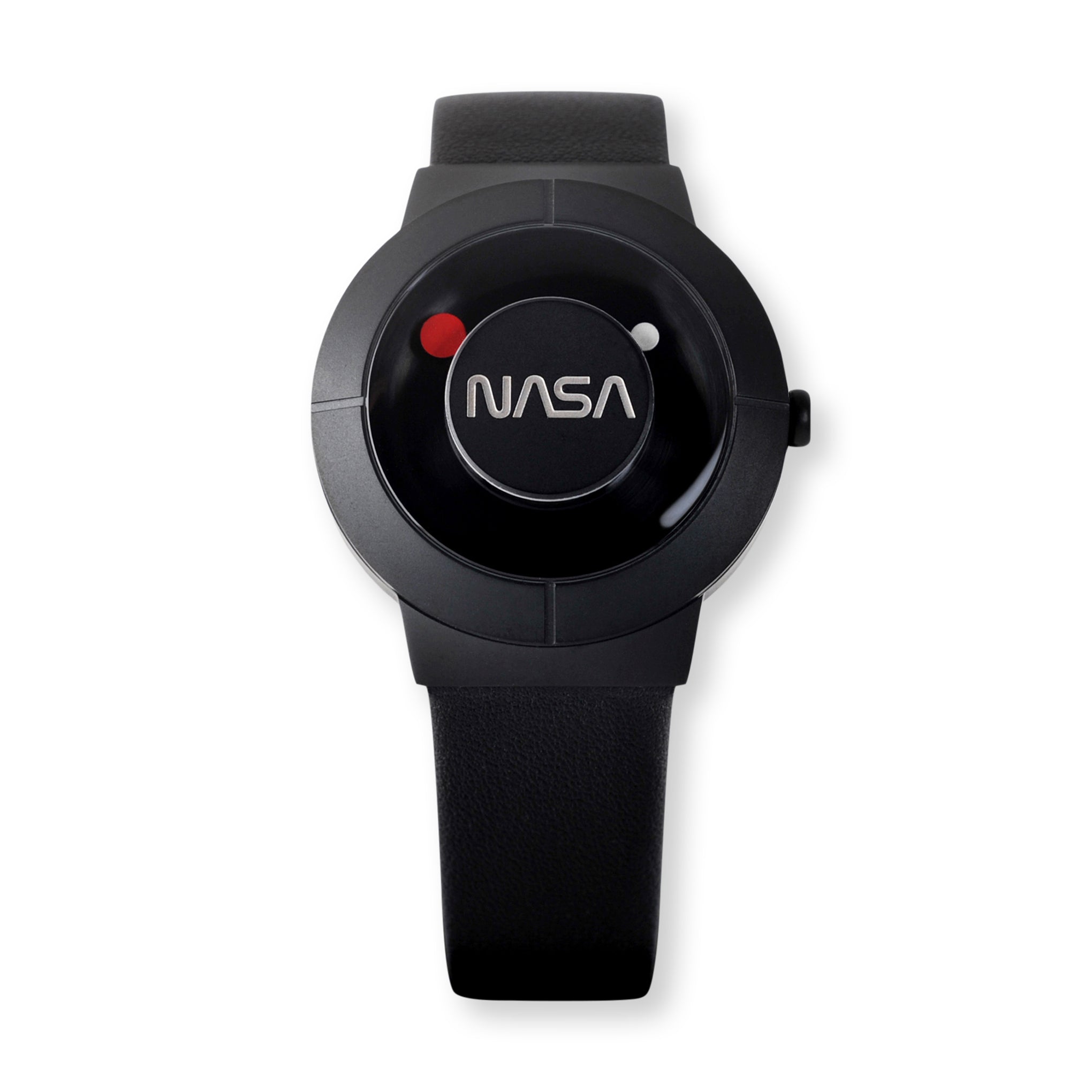 NASA The Space Watch - Black Automatic Limited Edition with Leather Strap