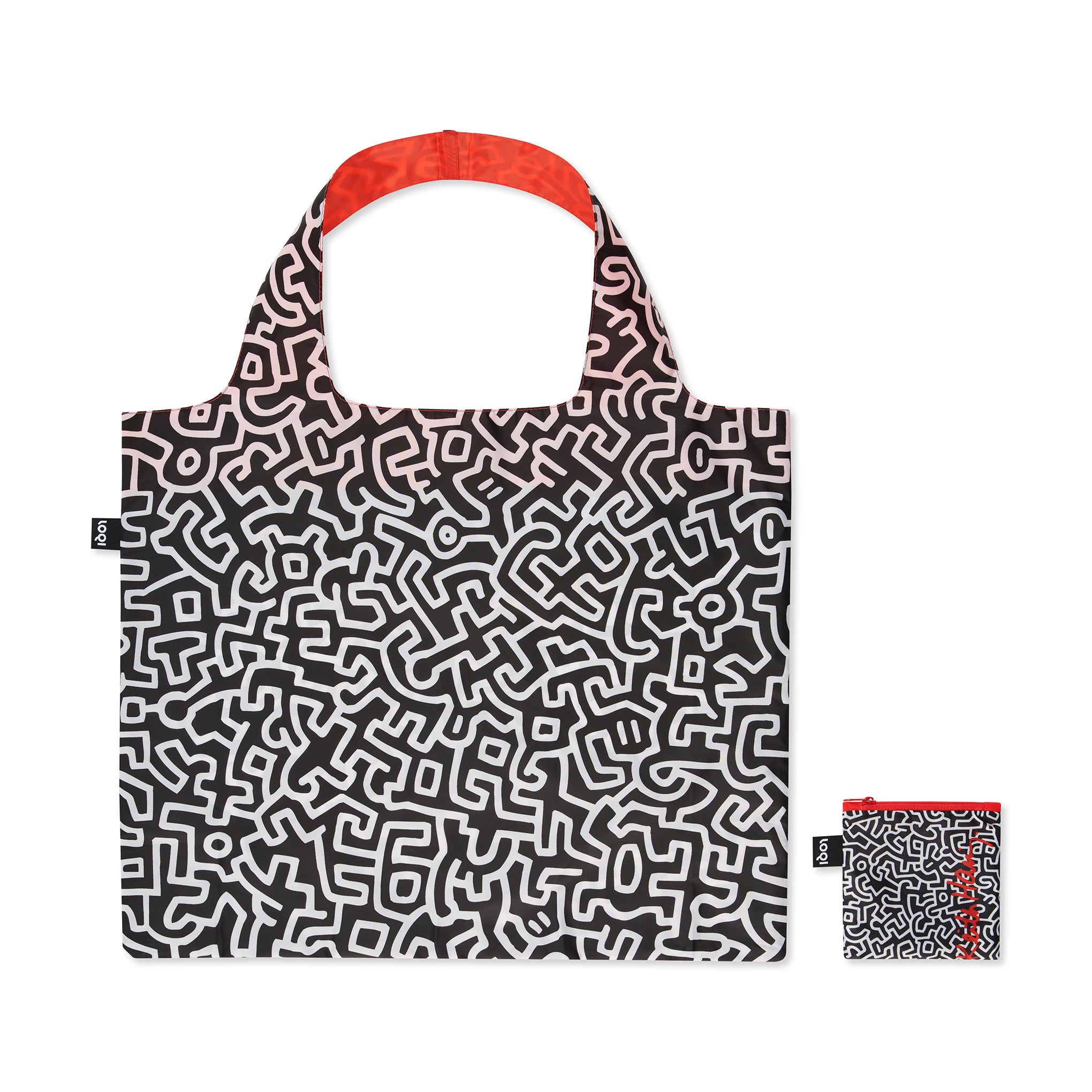 Loqi Artist Tote Bag - Haring Design - Eco-Friendly Recycled Polyester