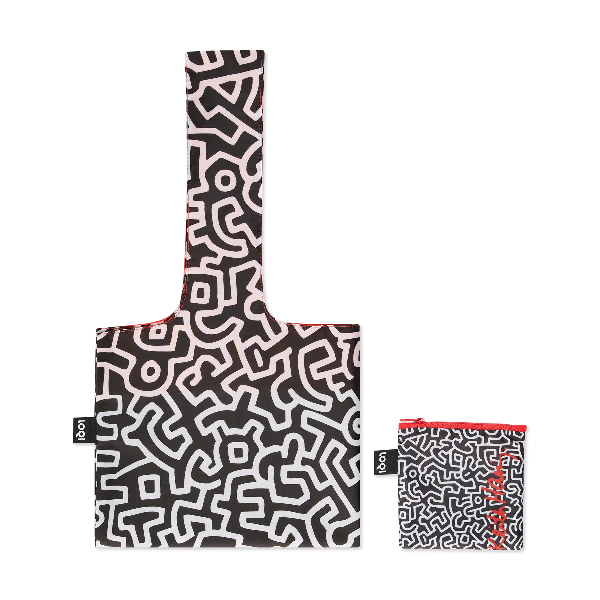 Loqi Artist Tote Bag - Haring Design - Eco-Friendly Recycled Polyester