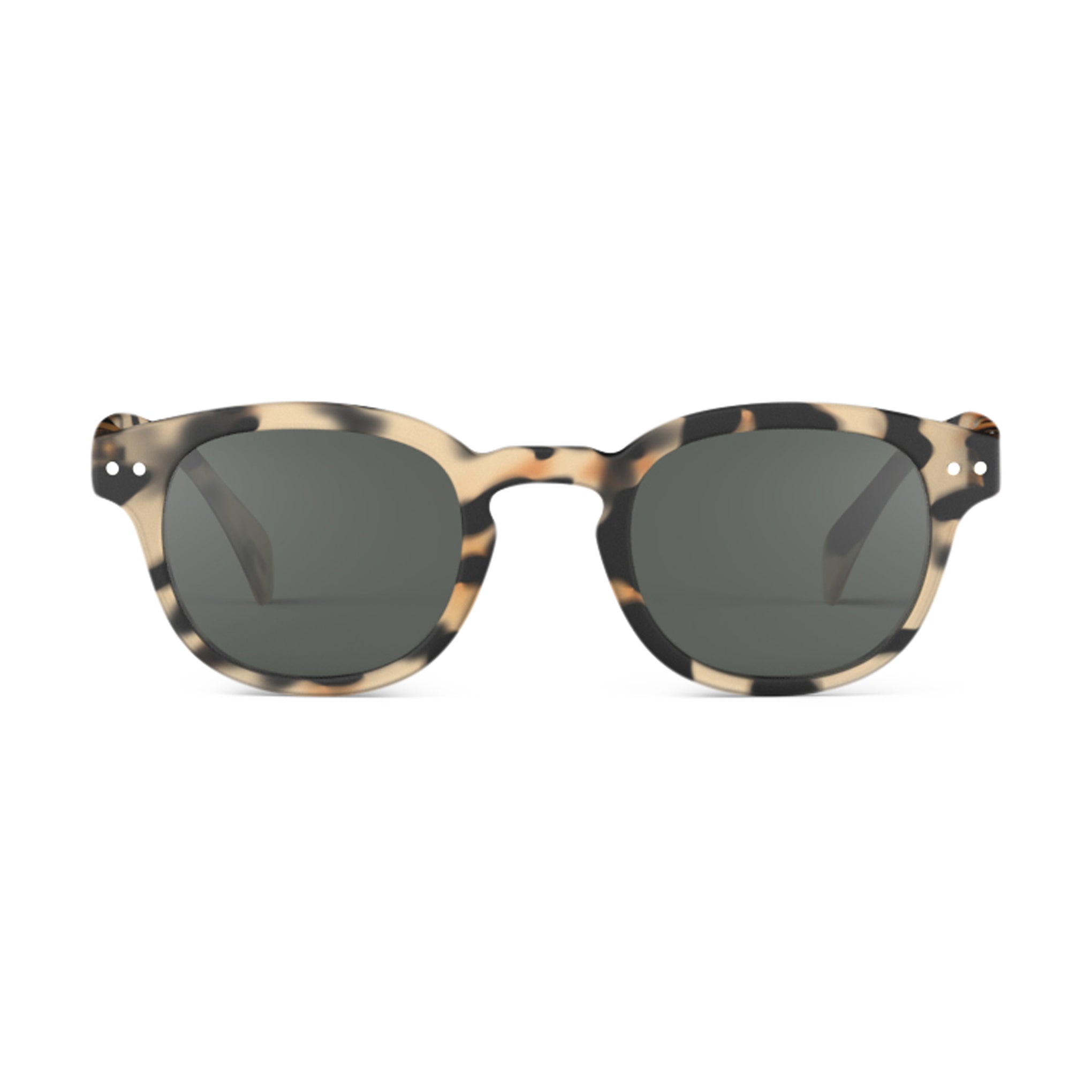 IZIPIZI Retro Square Sunglasses - Light Tortoise Frame