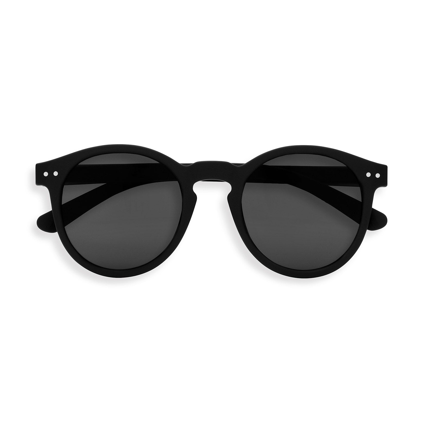 IZIPIZI Eco-Friendly Round Sunglasses - Black Oversized Style