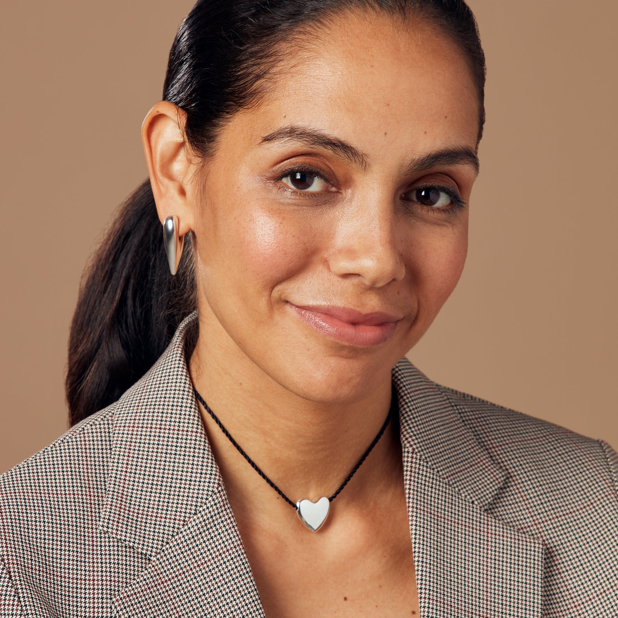 Annika Inez Sterling Silver Heart Pendant Necklace