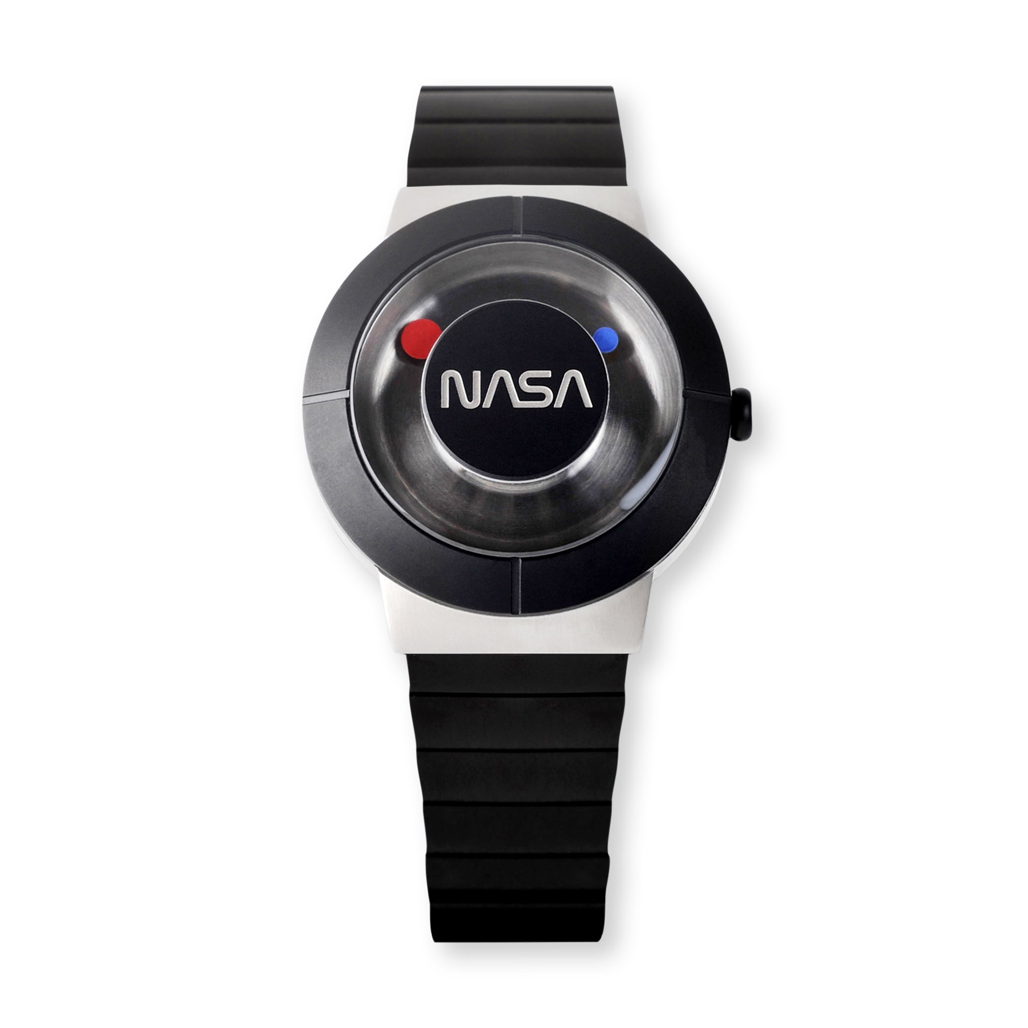NASA The Worm Logo Automatic Watch - Limited Edition Silver Space Watch