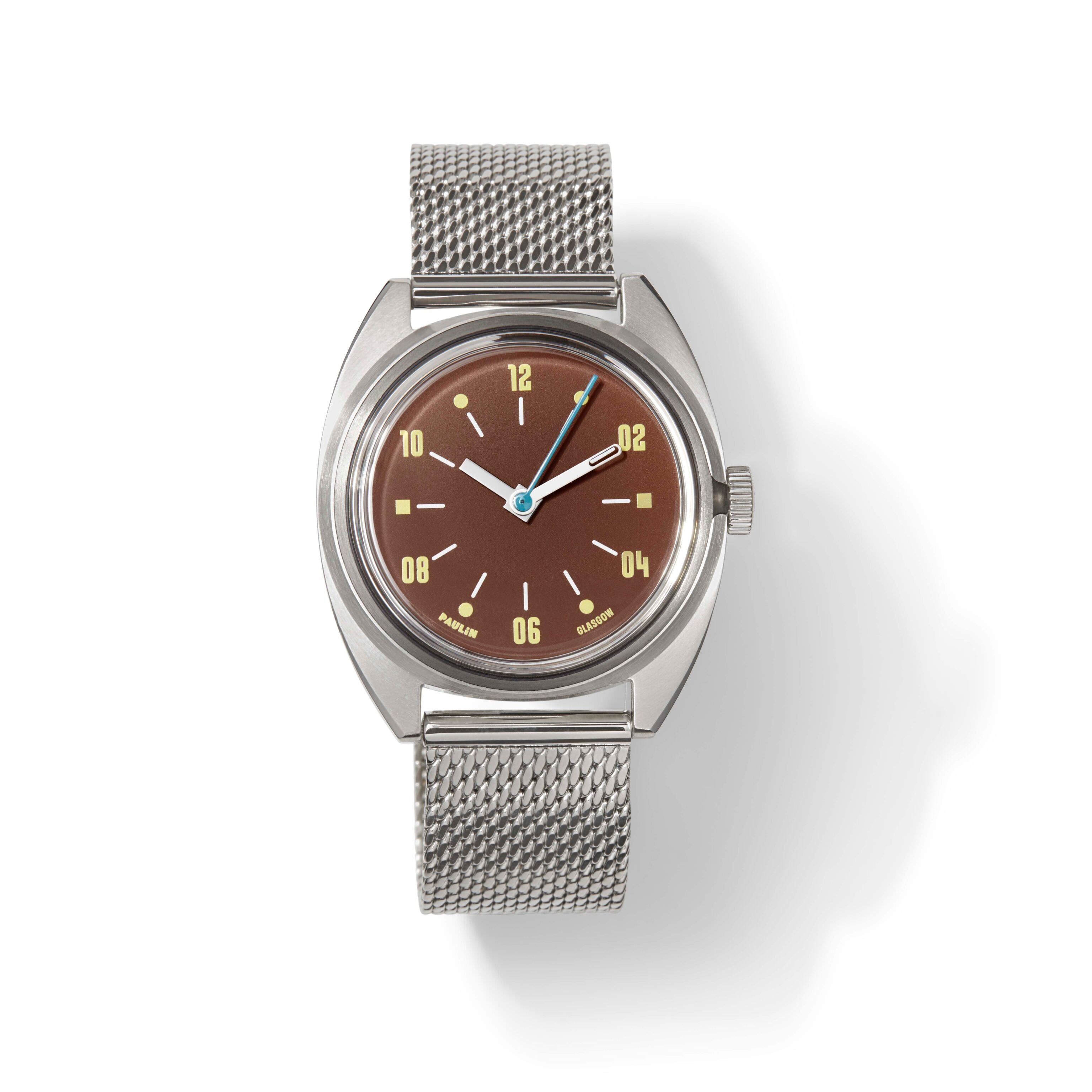Paulin Modul Brown Quartz Watch with Swiss ETA Movement