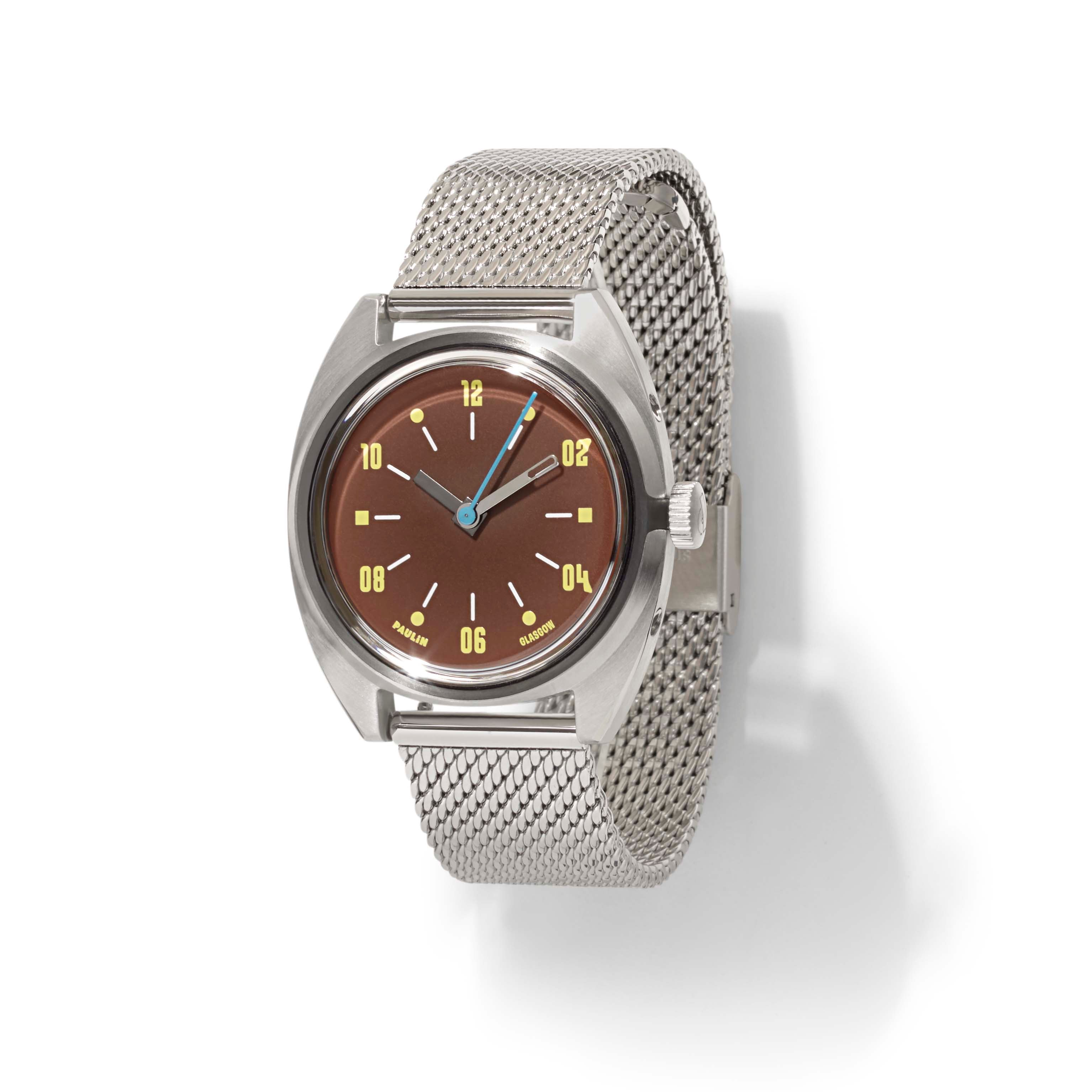 Paulin Modul Brown Quartz Watch with Swiss ETA Movement