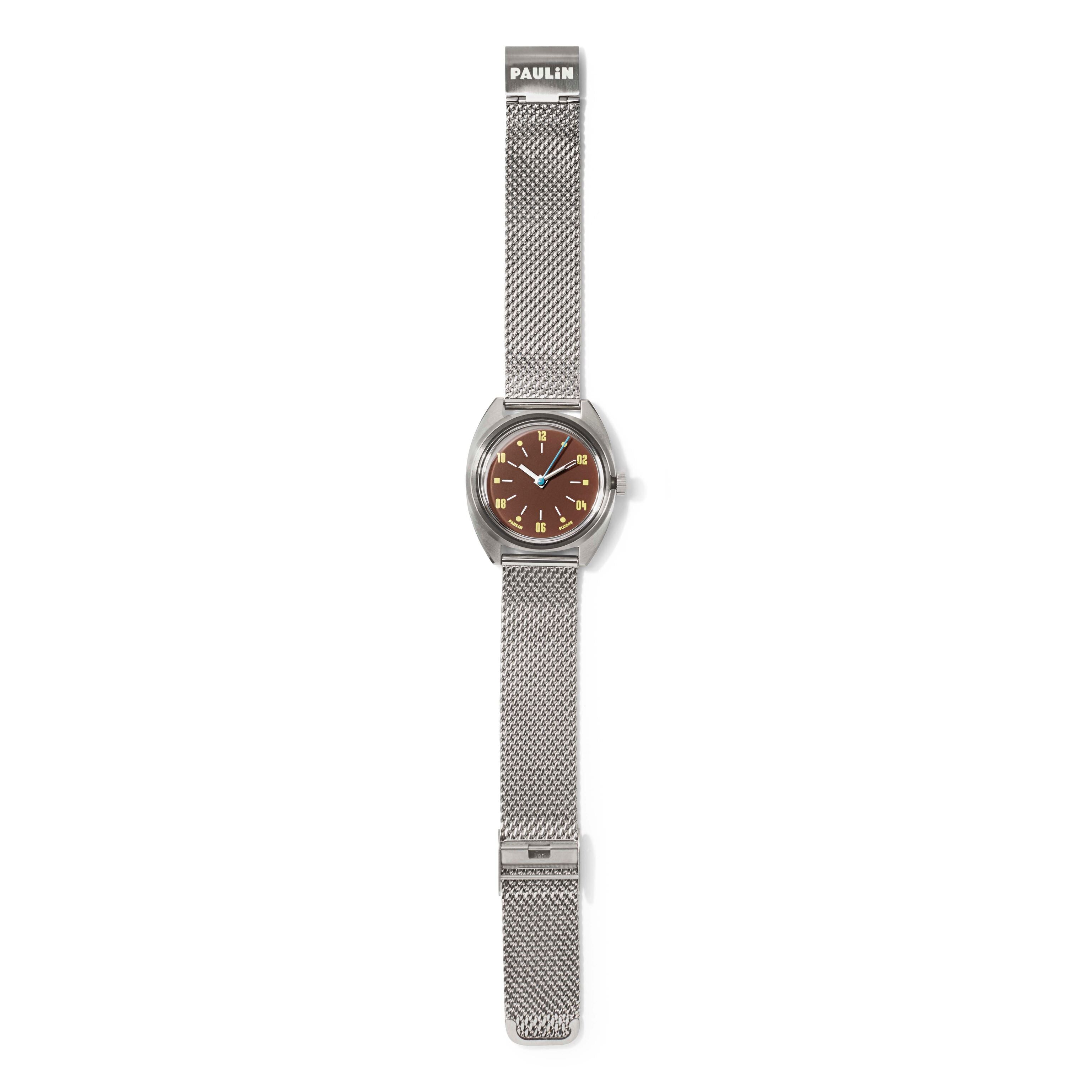 Paulin Modul Brown Quartz Watch with Swiss ETA Movement
