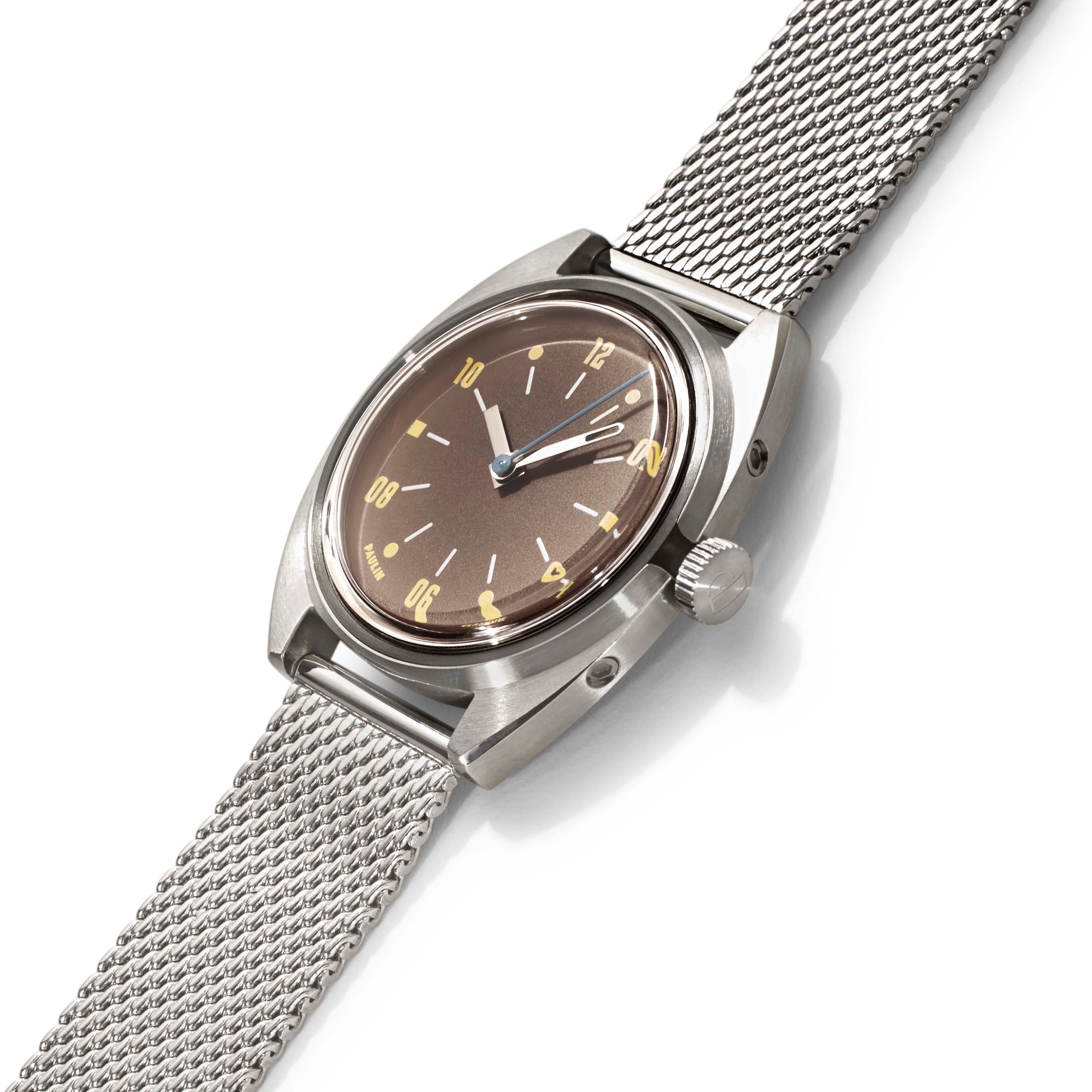 Paulin Modul Brown Quartz Watch with Swiss ETA Movement