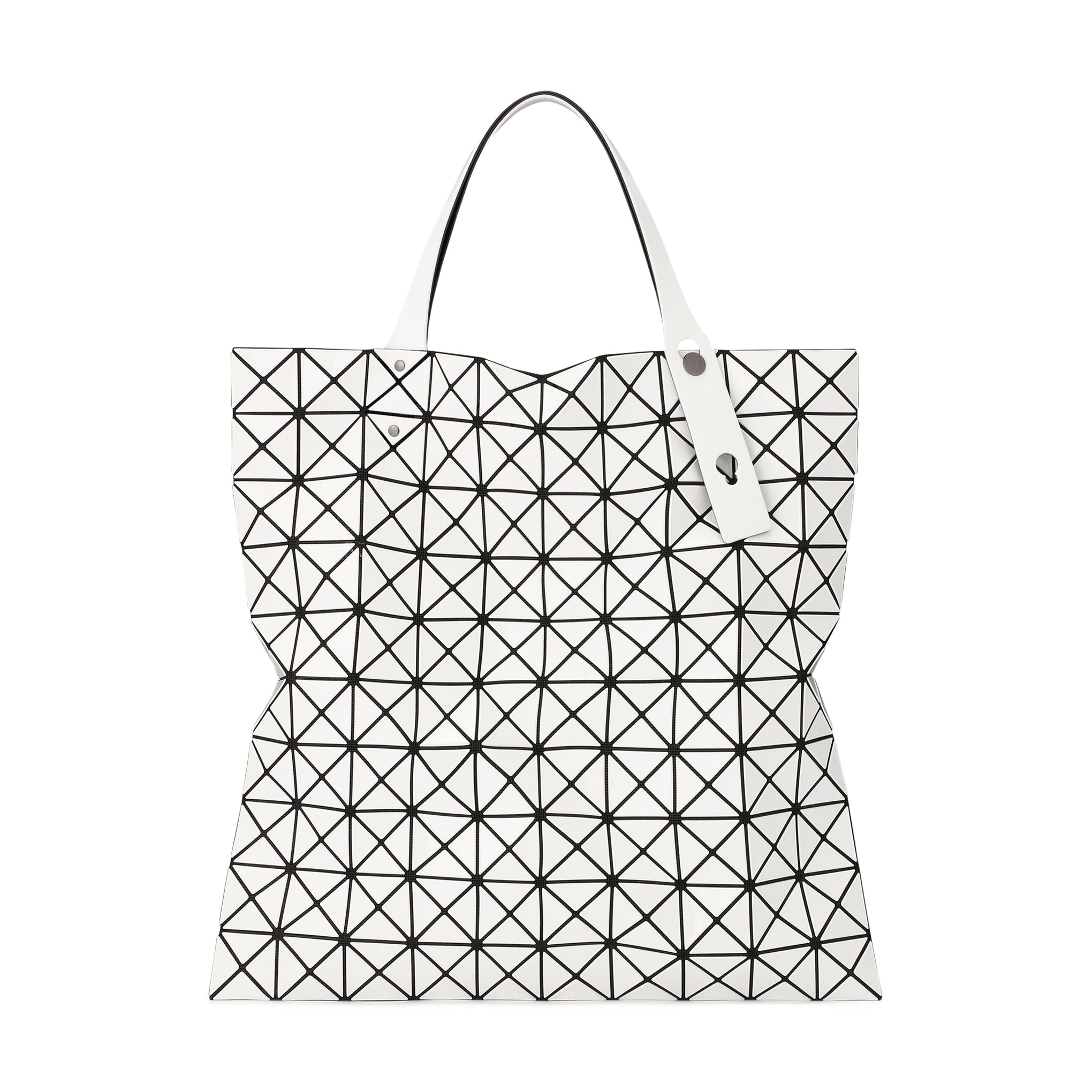 Issey Miyake Bao Bao Prism Tote Bag - White Iridescent Mesh