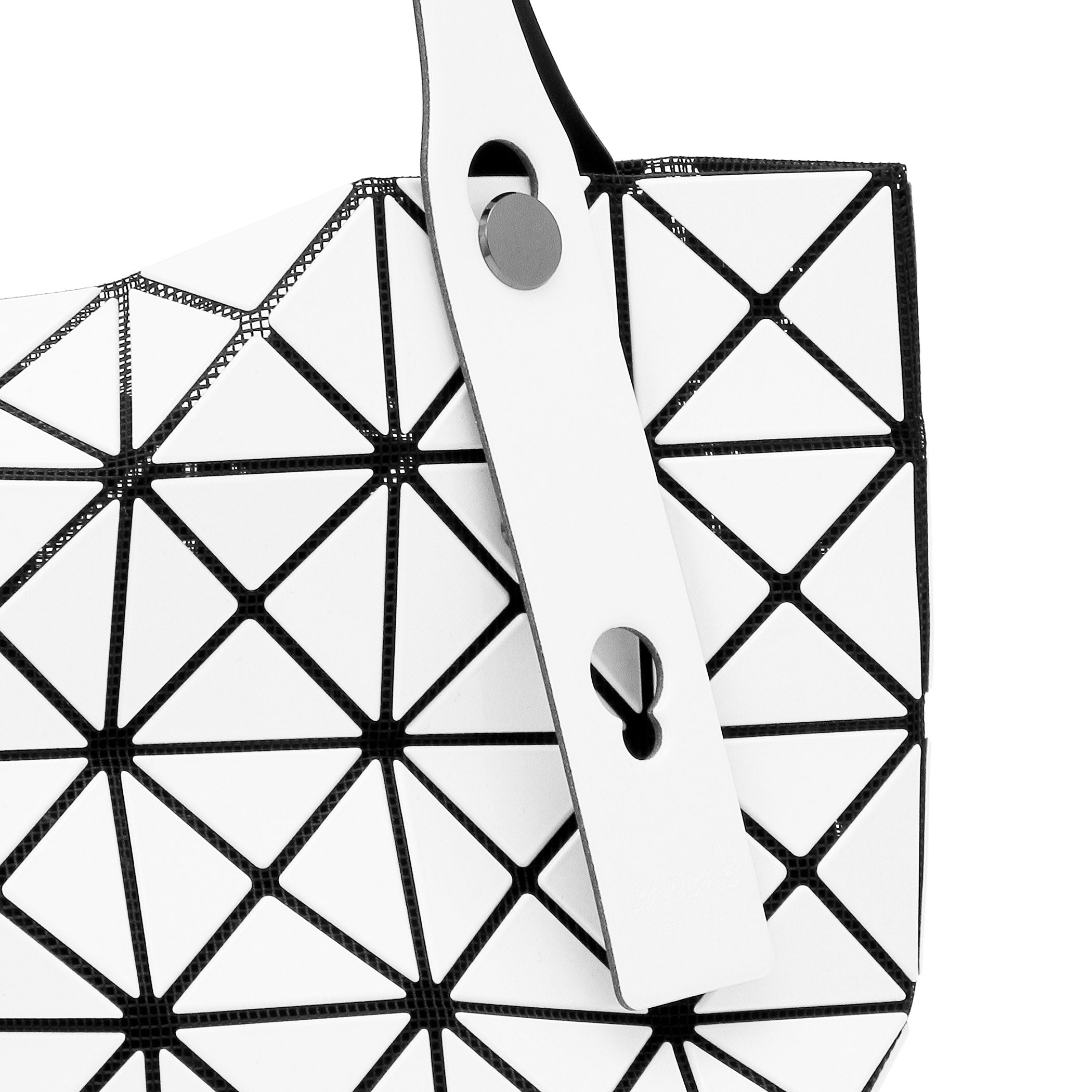 Issey Miyake Bao Bao Prism Tote Bag - White Iridescent Mesh
