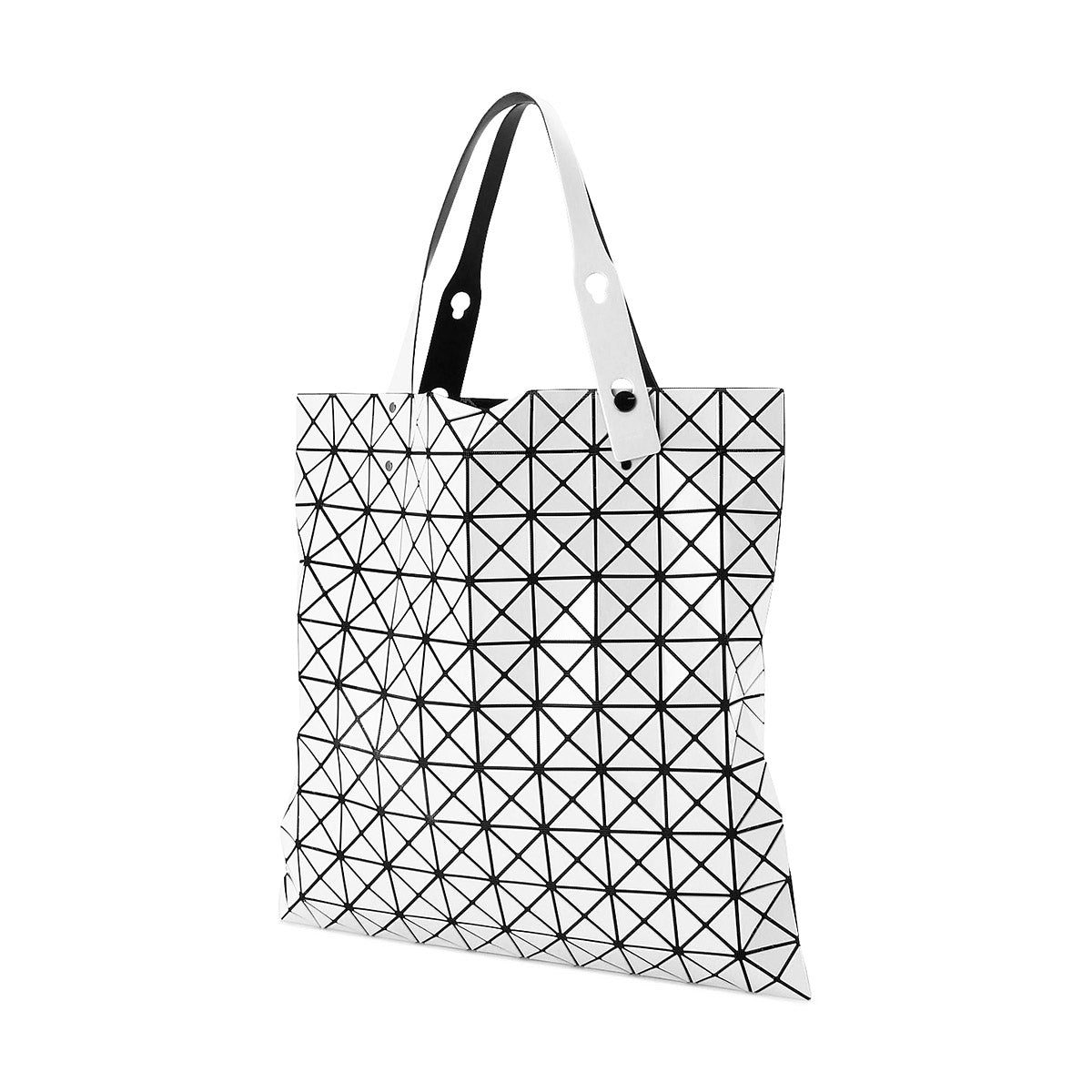 Issey Miyake Bao Bao Prism Tote Bag - White Iridescent Mesh