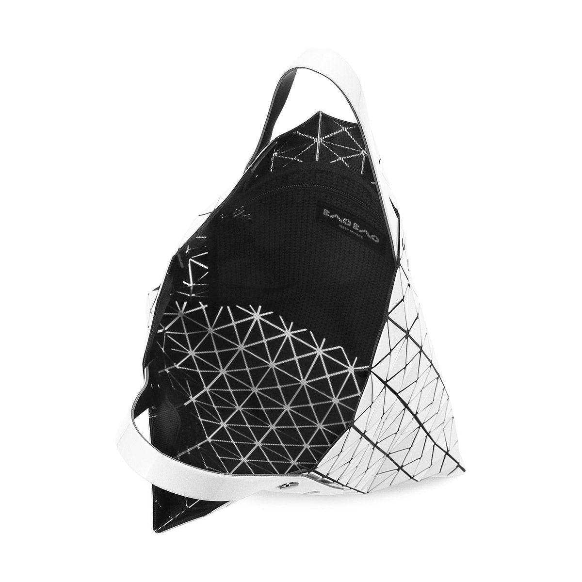 Issey Miyake Bao Bao Prism Tote Bag - White Iridescent Mesh