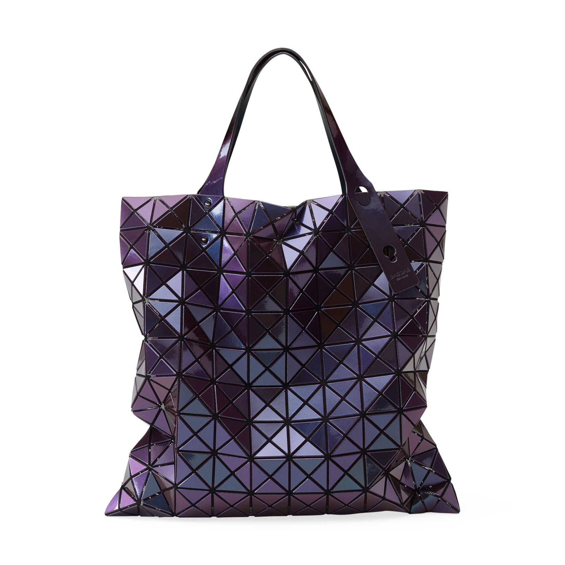 Issey Miyake Bao Bao Prism Tote Bag - White Iridescent Mesh