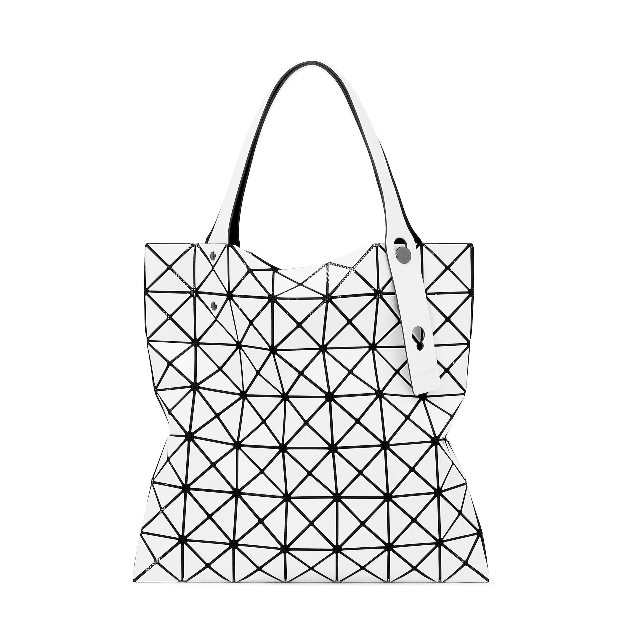 Issey Miyake Bao Bao Prism Tote Bag - White Iridescent Mesh
