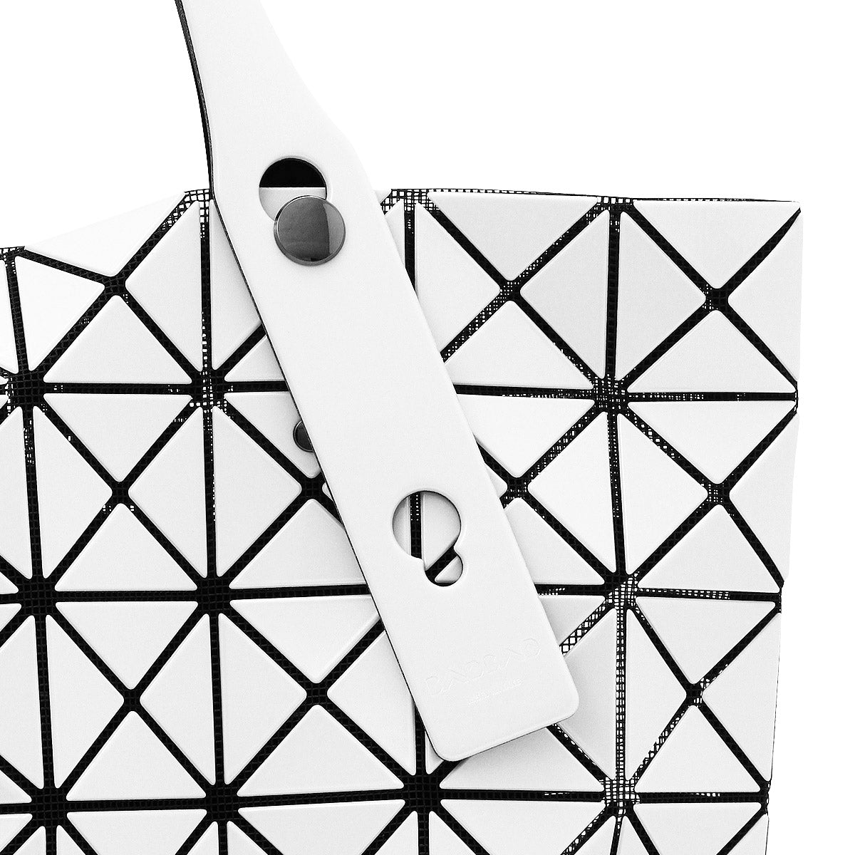 Issey Miyake Bao Bao Prism Tote Bag - White Iridescent Mesh