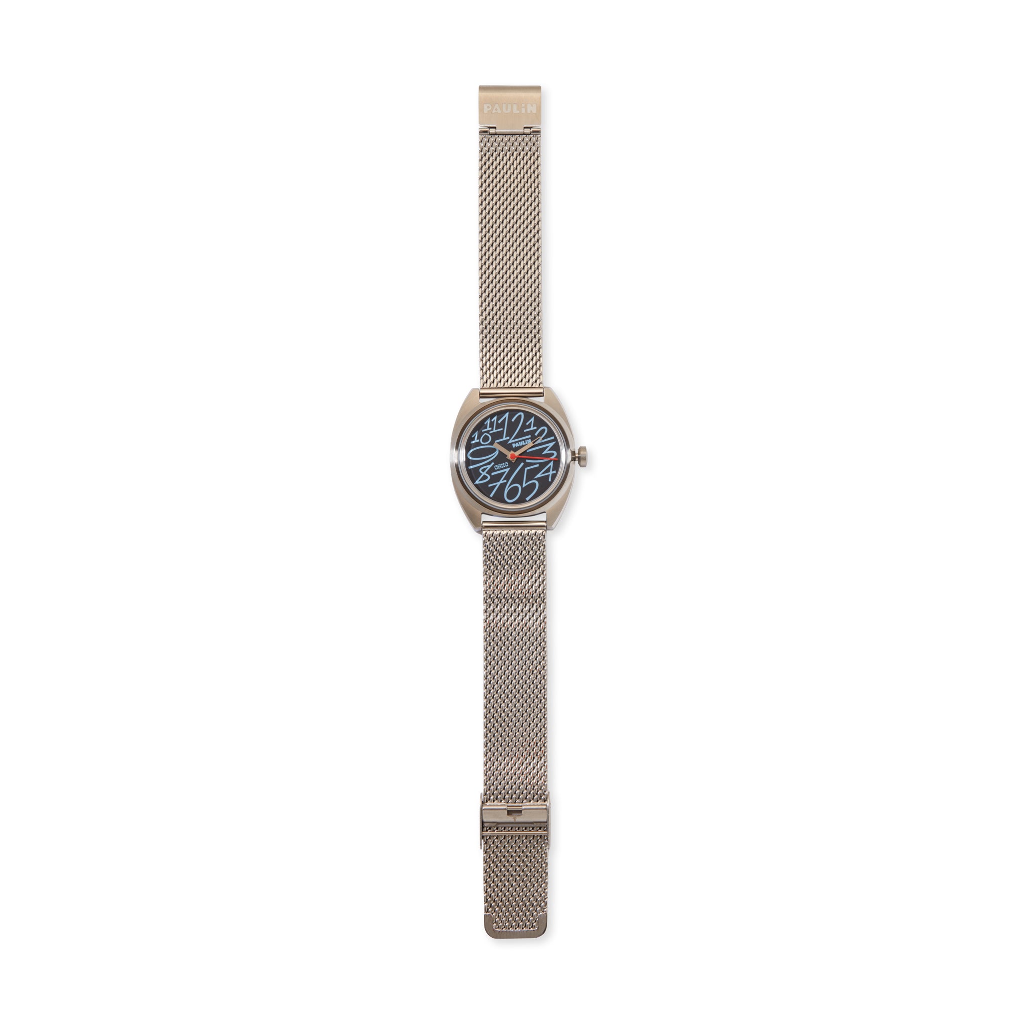 Paulin OH no Modul Quartz Watch - Black/Silver - 35mm Swiss Made