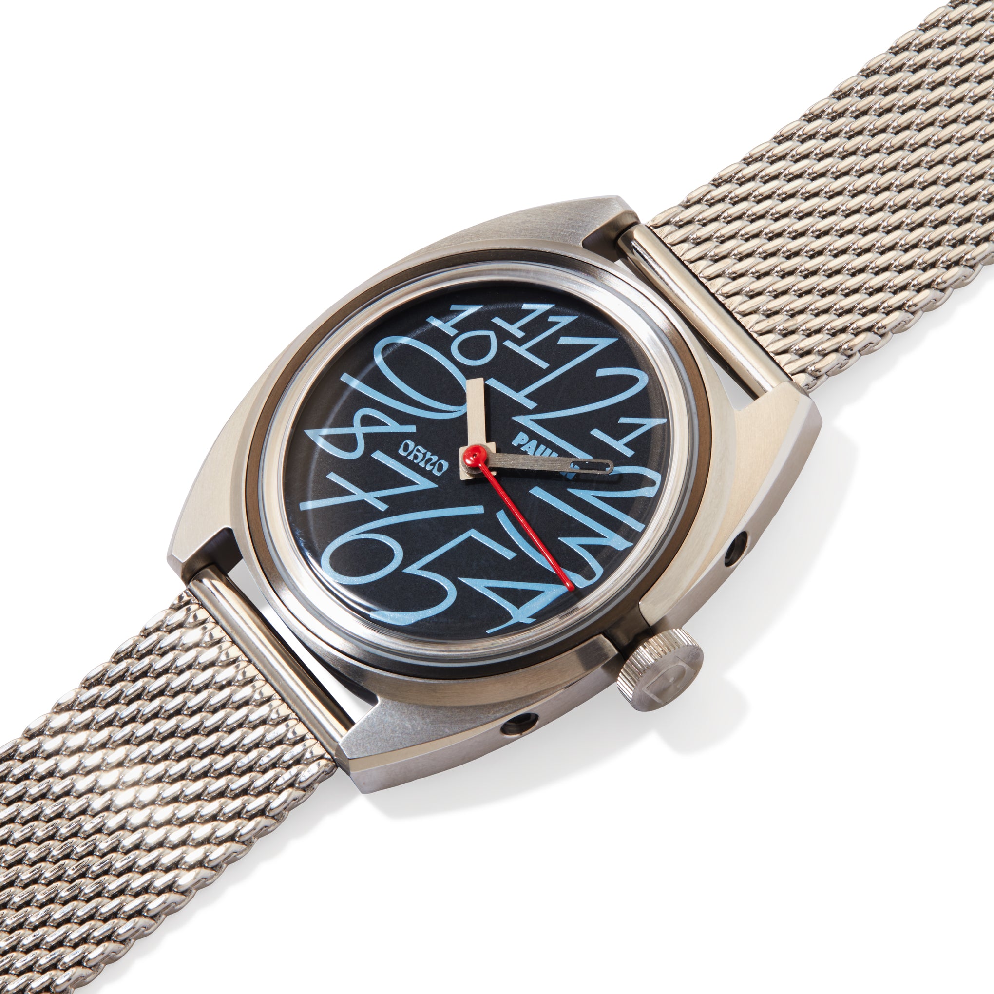 Paulin OH no Modul Quartz Watch - Black/Silver - 35mm Swiss Made