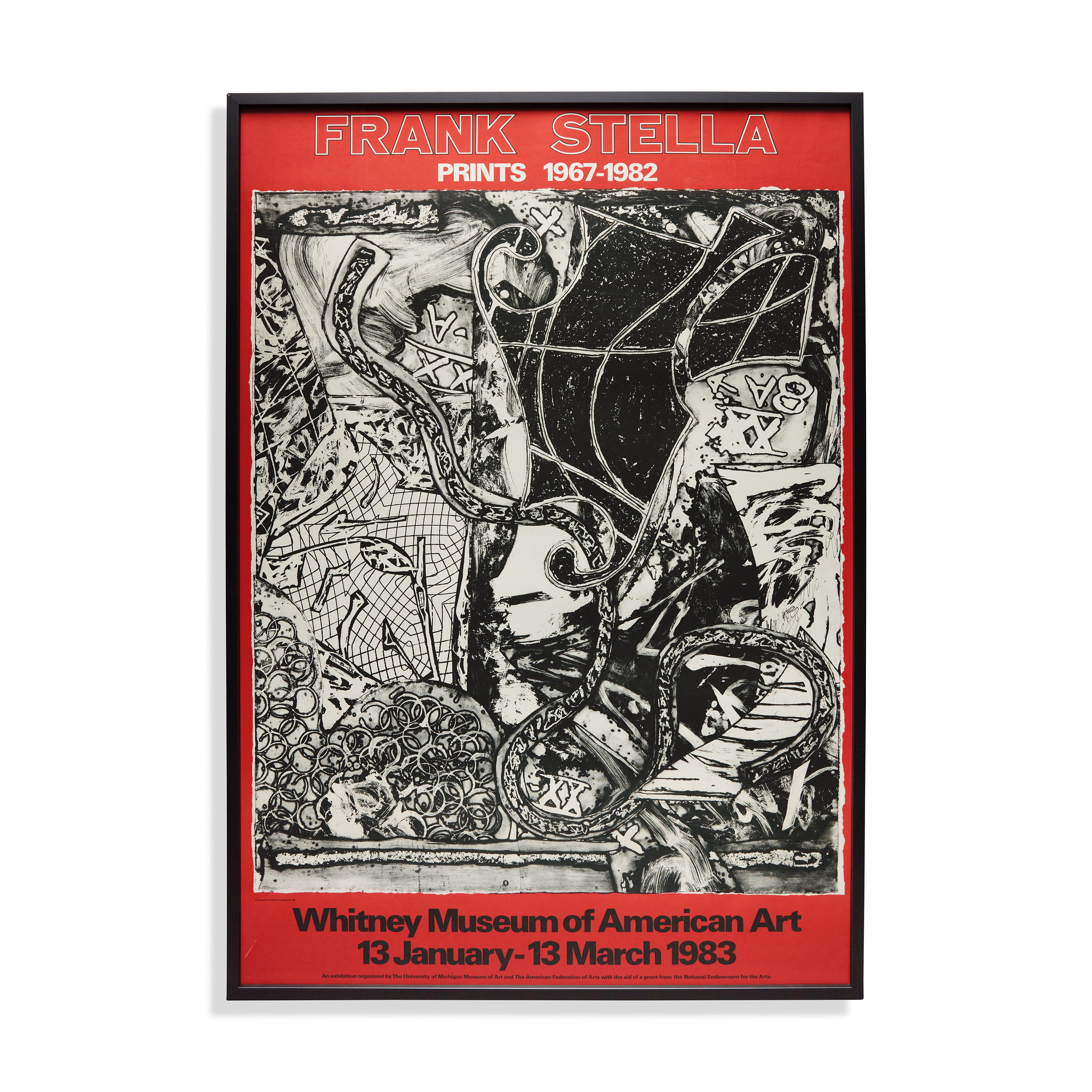 Frank Stella Framed Art Print 1967-1982 Whitney Museum Poster